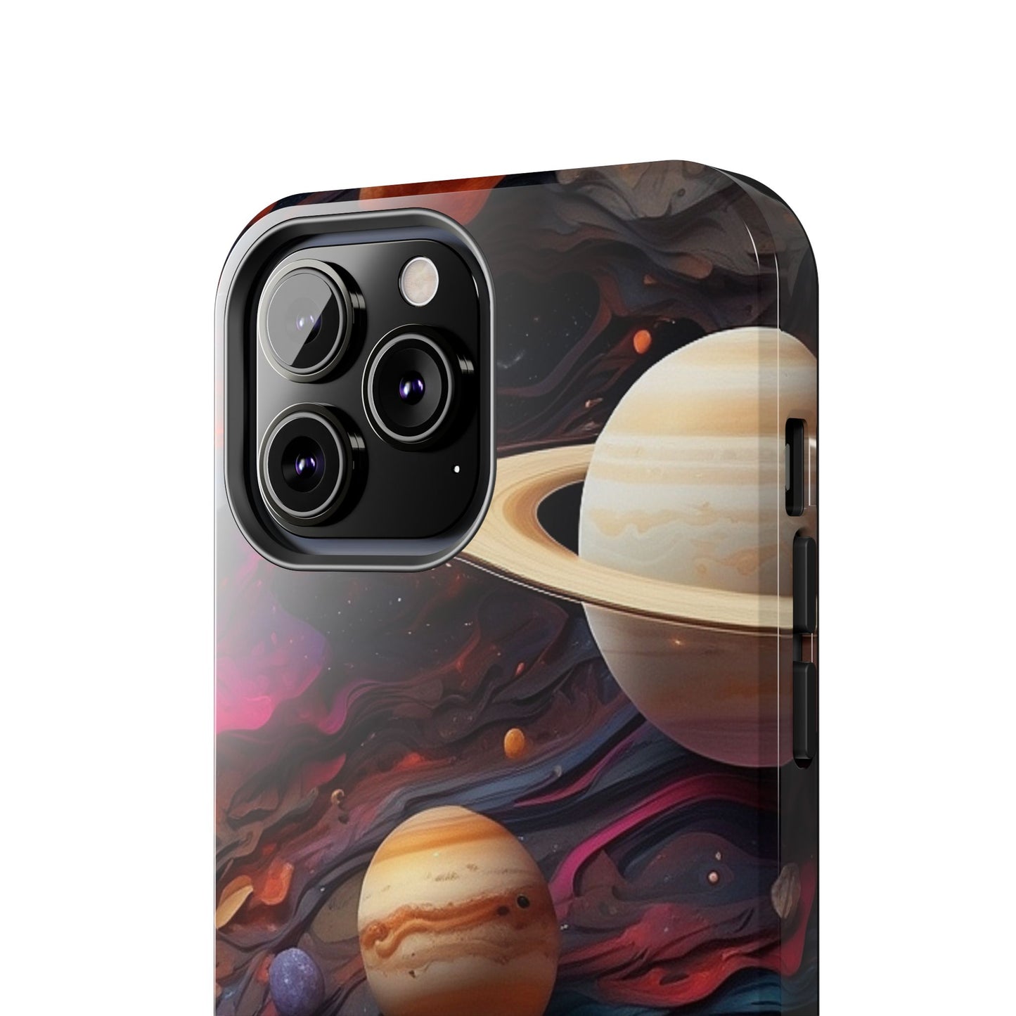 Galaxy Planet iPhone Case 🌌 | Cosmic Design, Shockproof Protection for iPhone 16 to 12 Pro Max