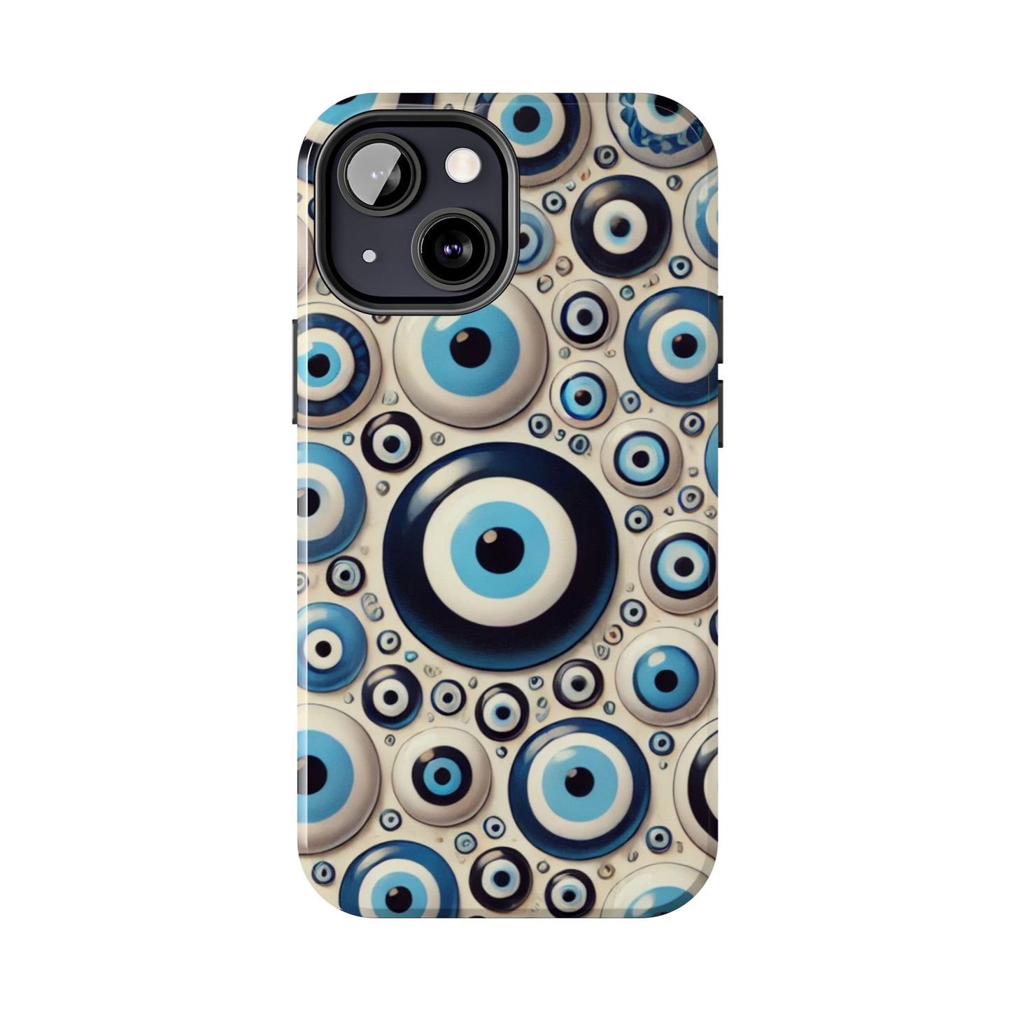 Evil Eye iPhone Case 🧿 | Protective and Stylish Design, Shockproof for iPhone 16 to 12 Pro Max 📱