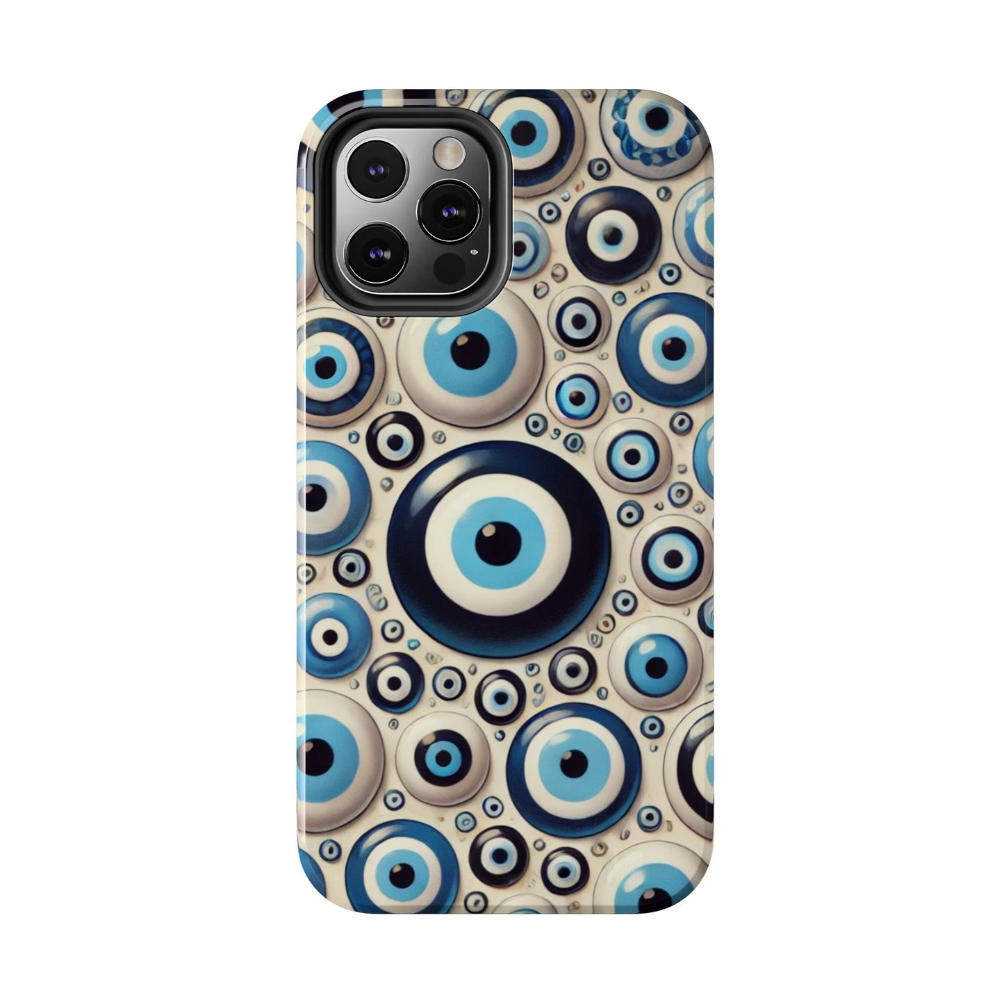 Evil Eye iPhone Case 🧿 | Protective and Stylish Design, Shockproof for iPhone 16 to 12 Pro Max 📱