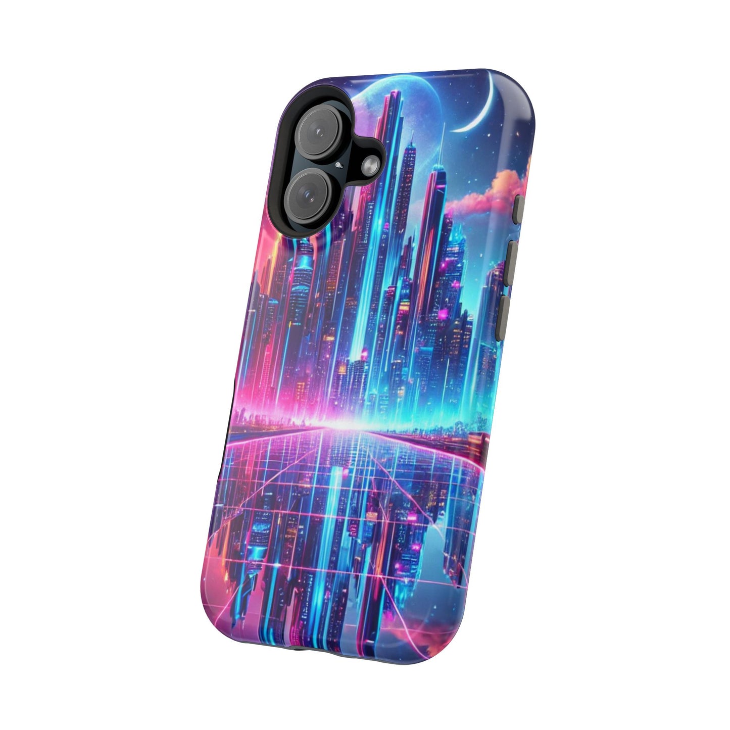 🔥 Neon Cyberpunk Phone Case 🌌 | MagSafe® Ready 📱 iPhone 16 to 13!