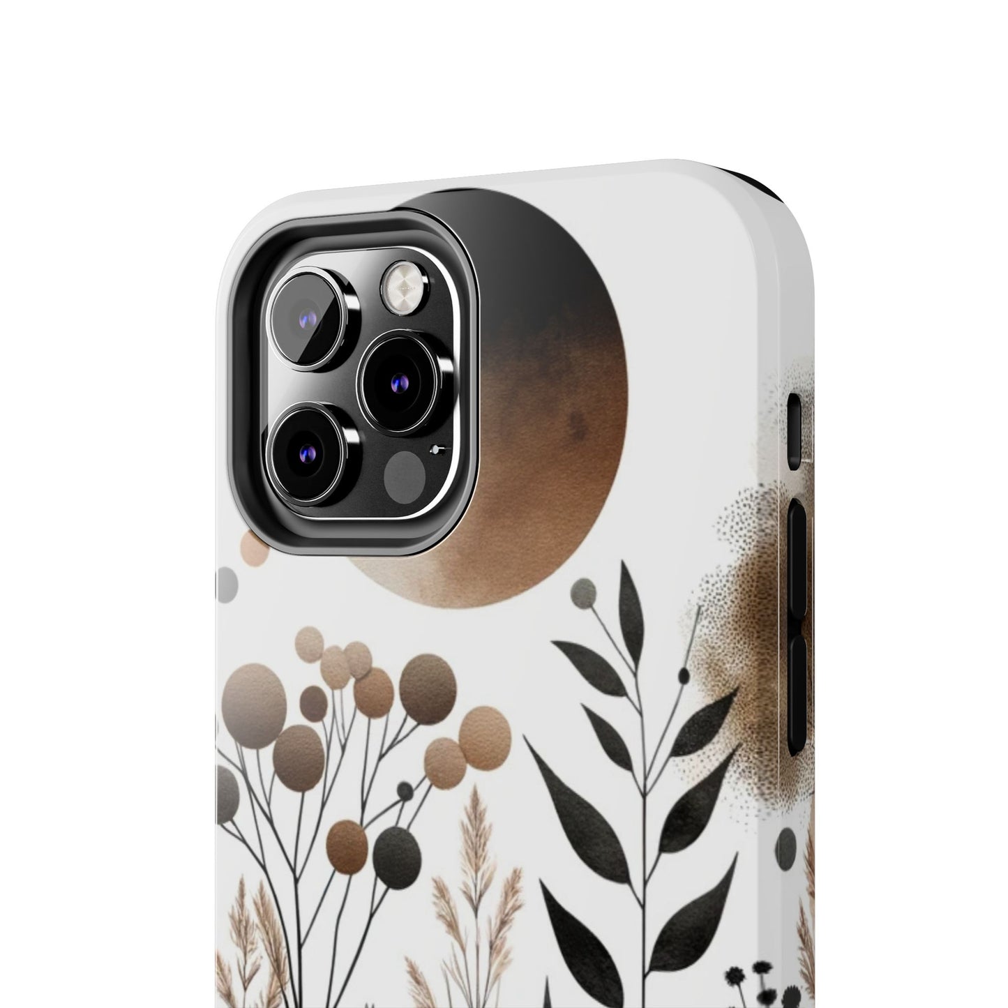 Nature-Inspired iPhone Case 🌿 | Minimalist Watercolor Design, Shockproof Protection for iPhone 16 to 12 Pro Max 📱