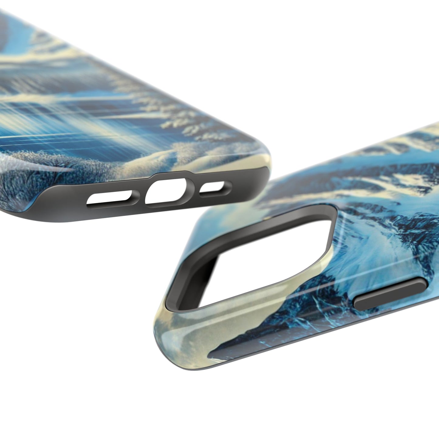 📱 Snowy Mountain Landscape Phone Case – MagSafe® Compatible 🌨️❄️