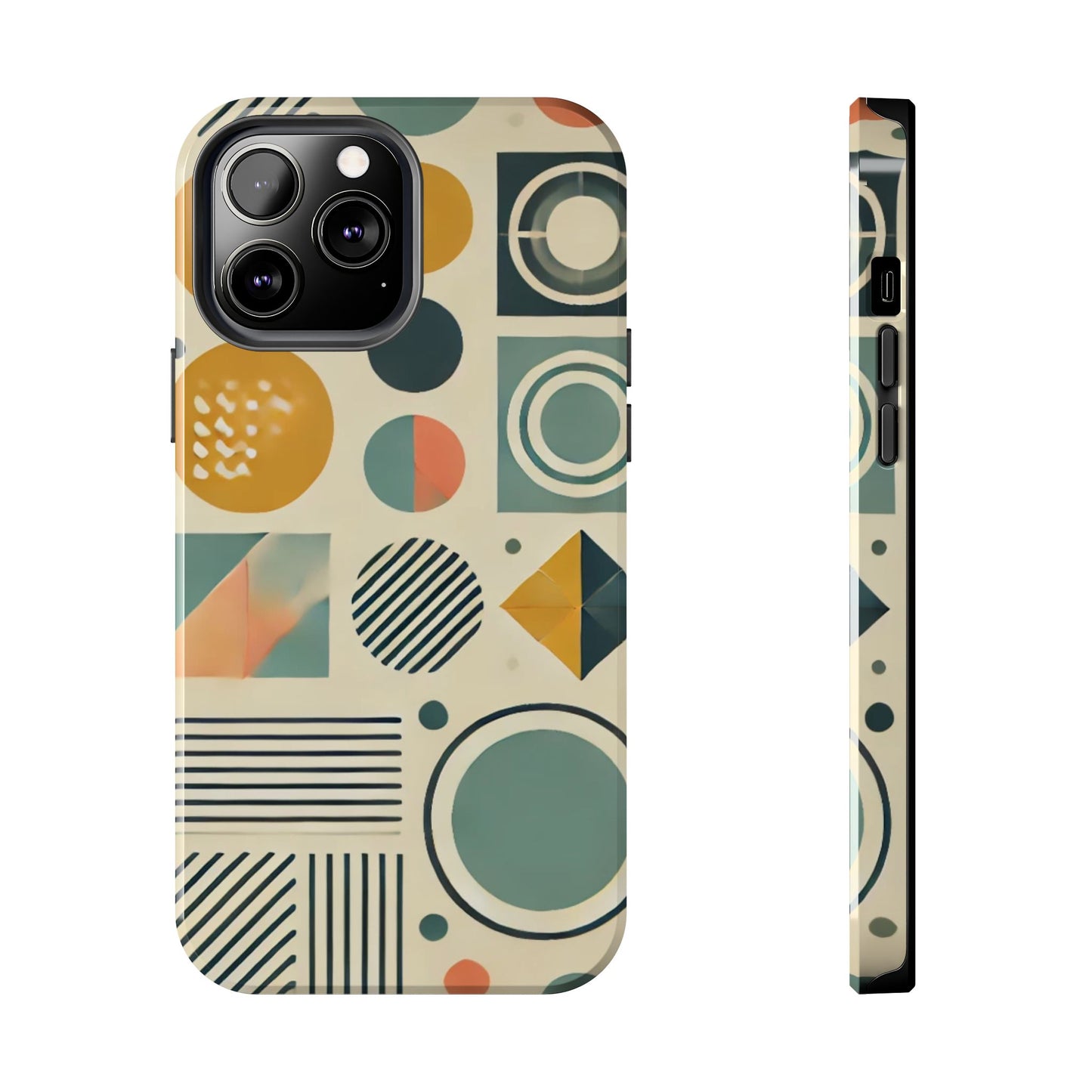 🔵 Geometric Pattern Phone Case | Stylish & Durable iPhone Cover 📱