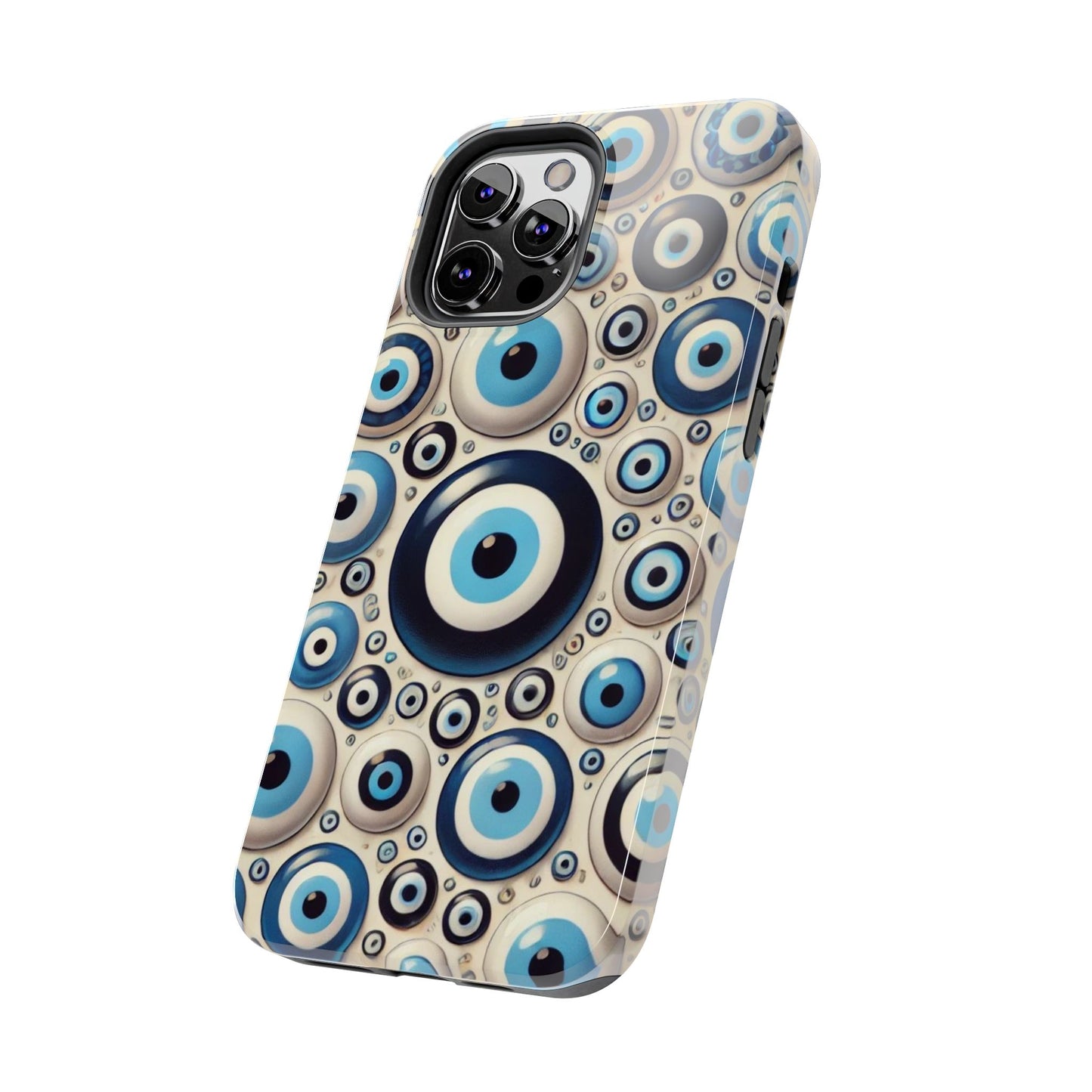 Evil Eye iPhone Case 🧿 | Protective and Stylish Design, Shockproof for iPhone 16 to 12 Pro Max 📱