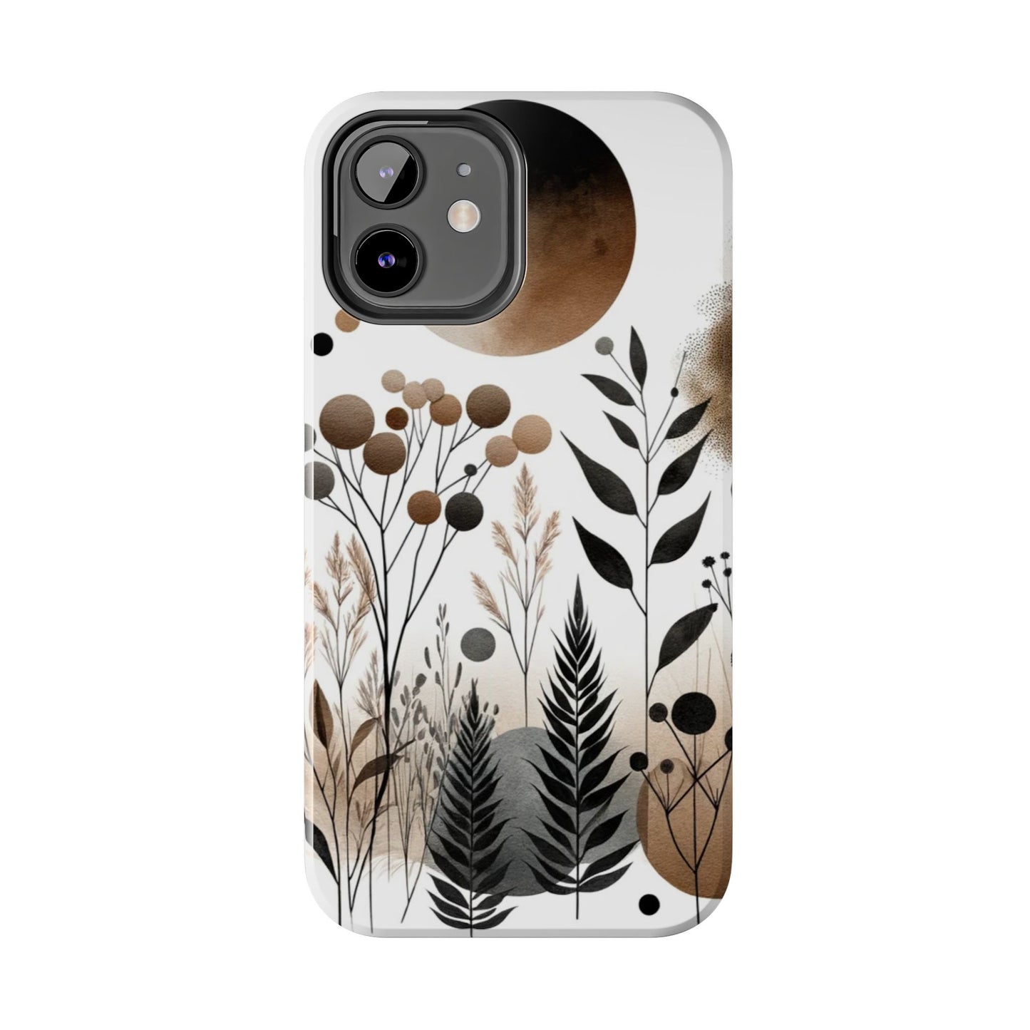 Nature-Inspired iPhone Case 🌿 | Minimalist Watercolor Design, Shockproof Protection for iPhone 16 to 12 Pro Max 📱