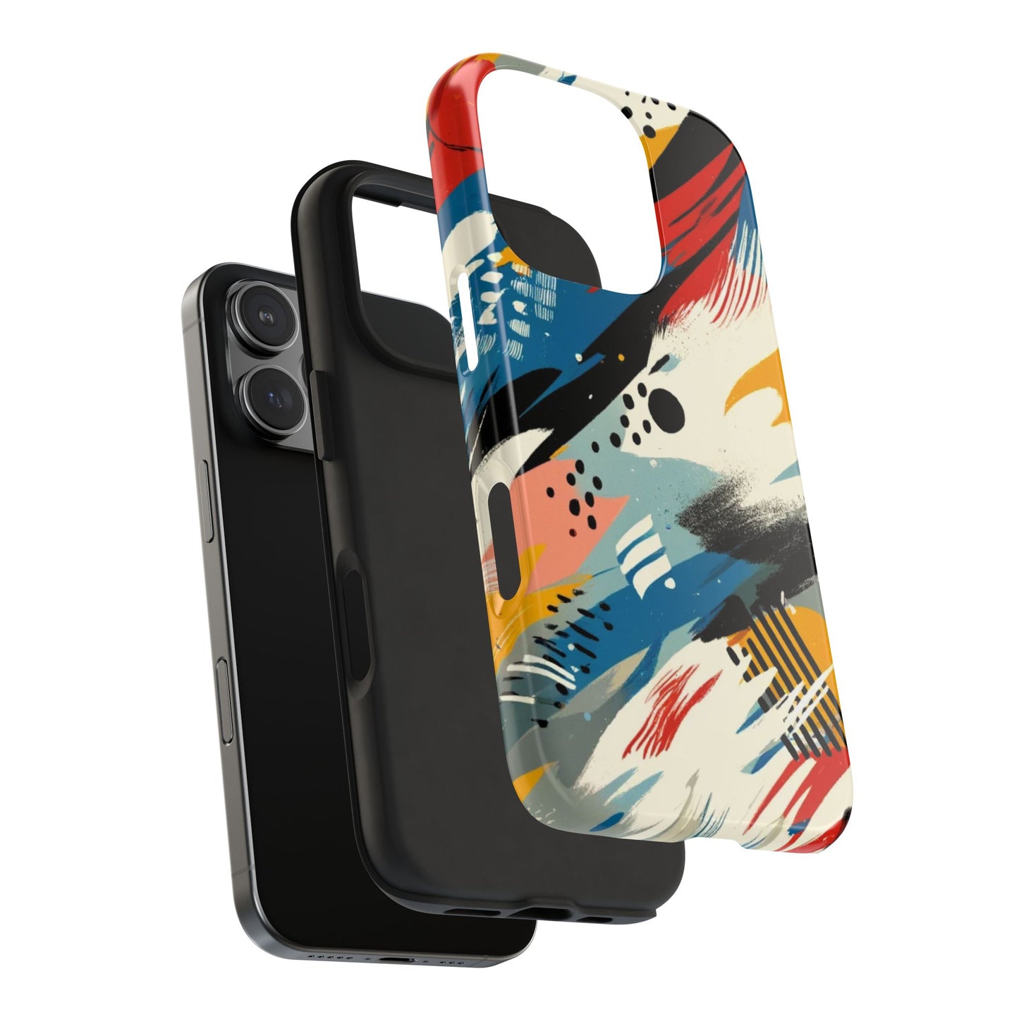 🎨 Vibrant Abstract Brushstroke Phone Case | Bold & Durable iPhone Cover 📱