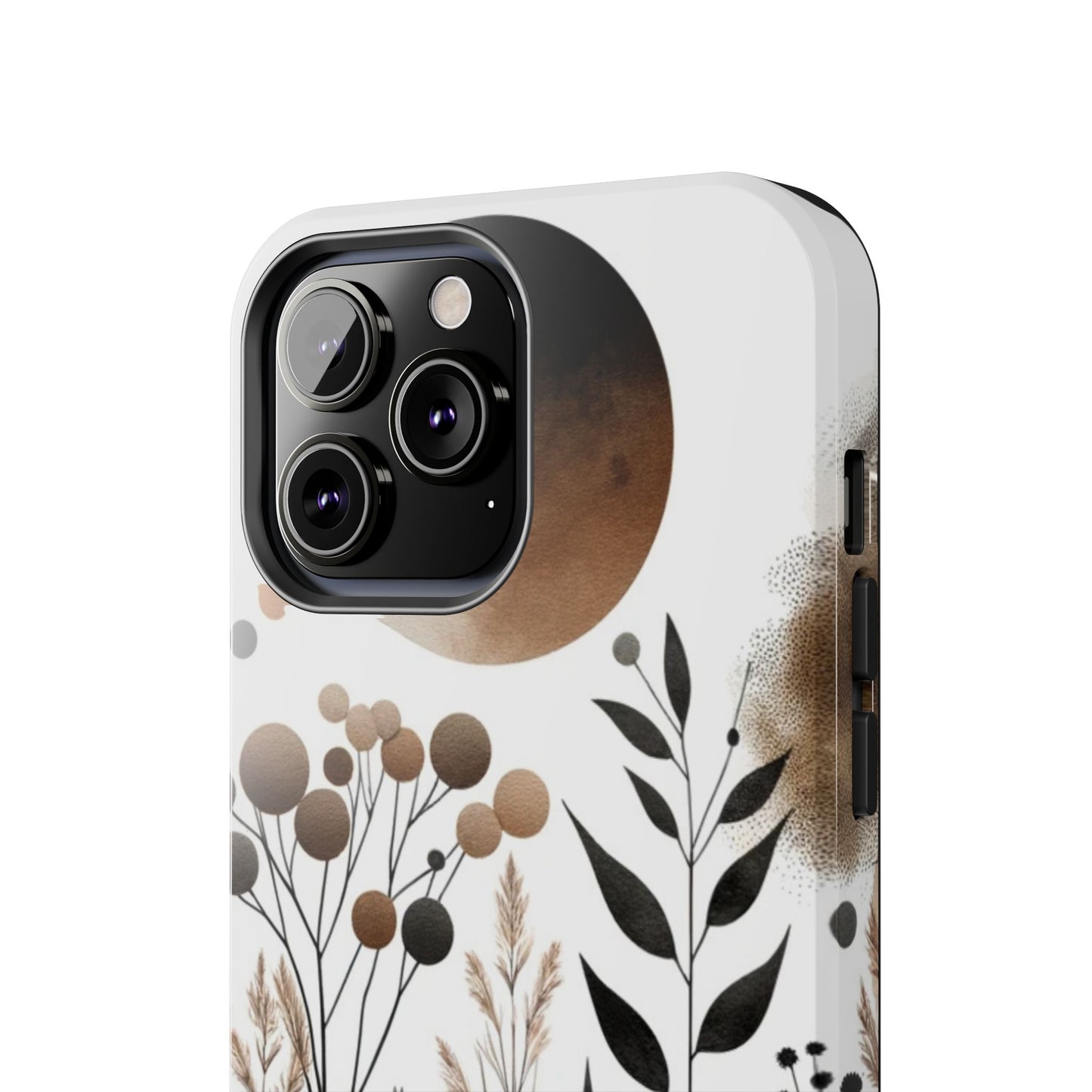 Nature-Inspired iPhone Case 🌿 | Minimalist Watercolor Design, Shockproof Protection for iPhone 16 to 12 Pro Max 📱