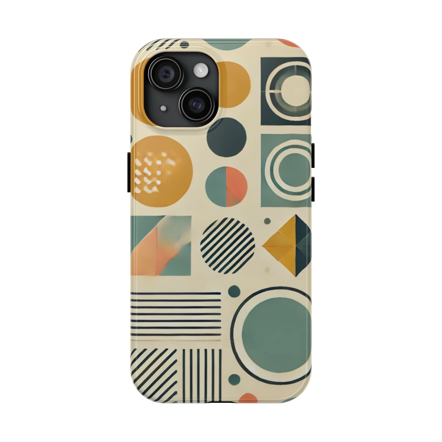 🔵 Geometric Pattern Phone Case | Stylish & Durable iPhone Cover 📱