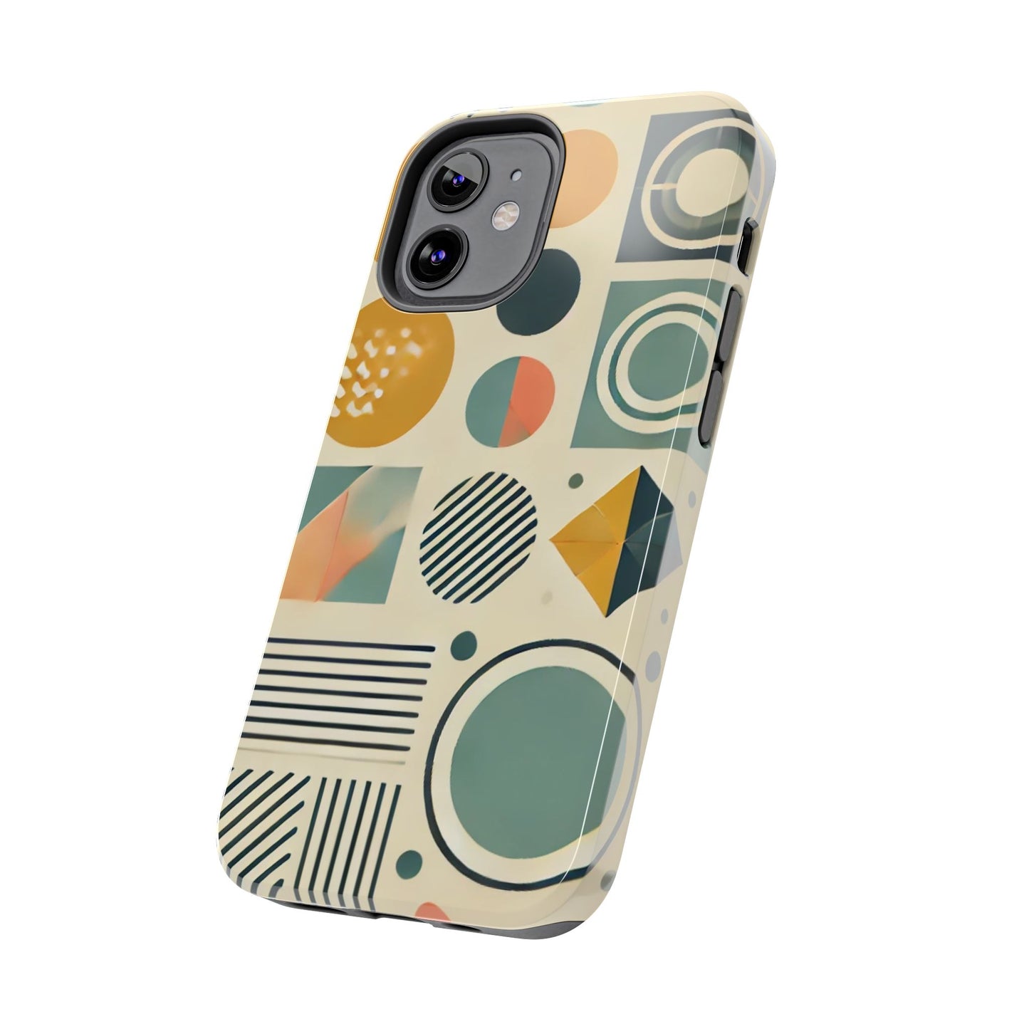 🔵 Geometric Pattern Phone Case | Stylish & Durable iPhone Cover 📱