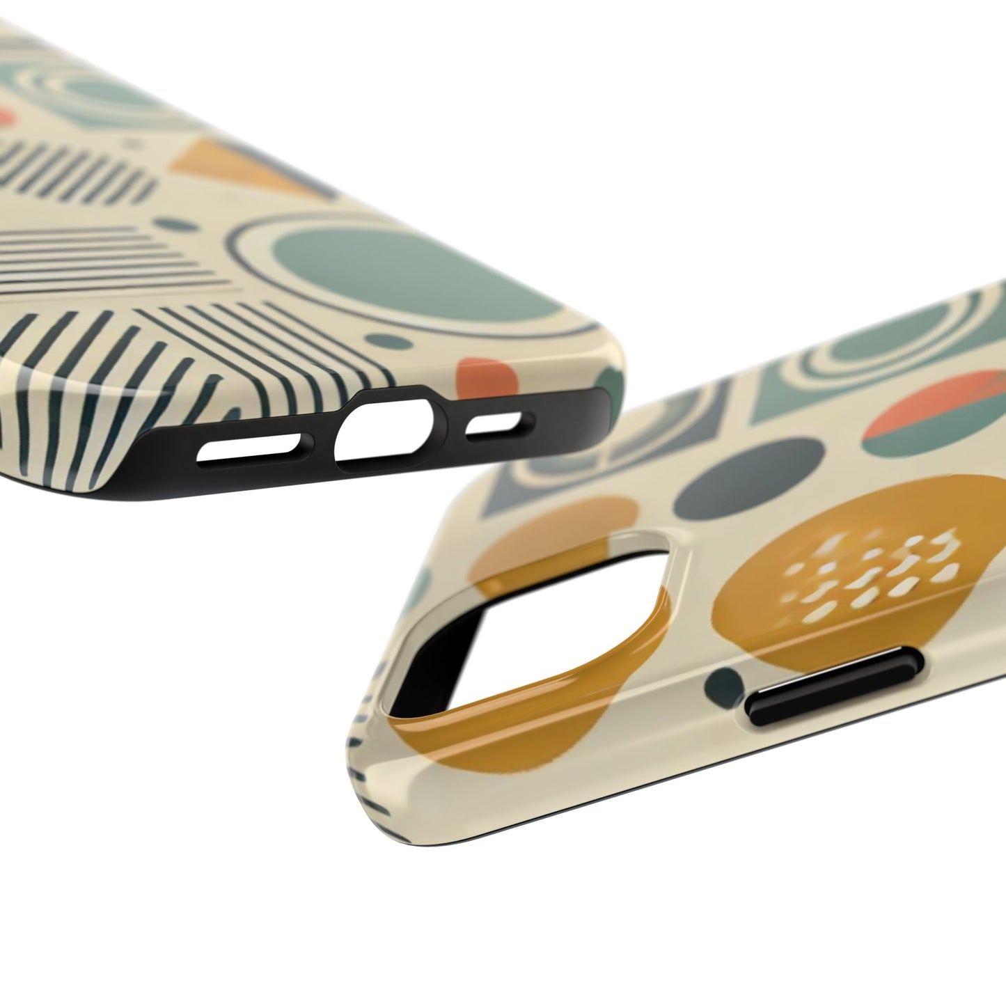 🔵 Geometric Pattern Phone Case | Stylish & Durable iPhone Cover 📱