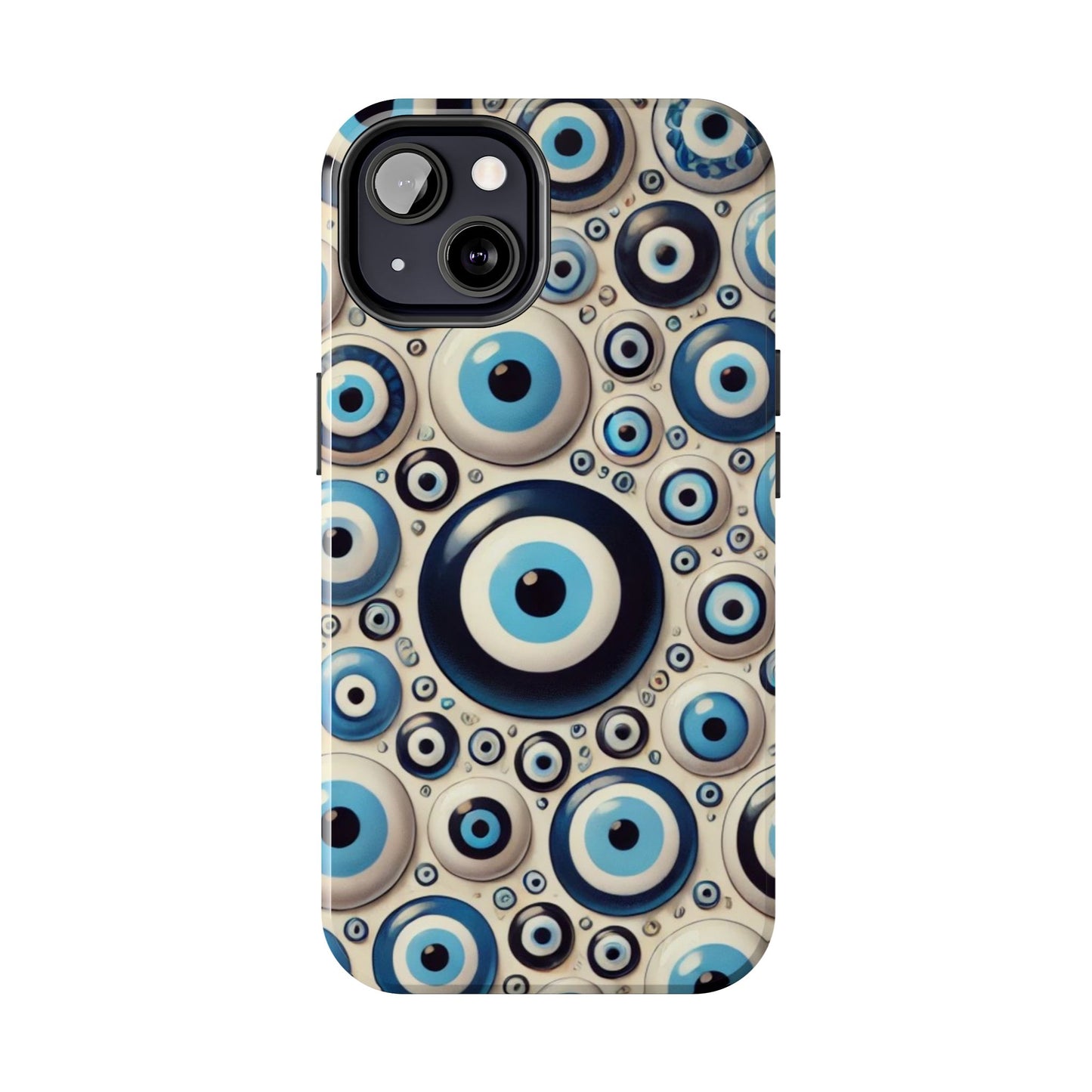 Evil Eye iPhone Case 🧿 | Protective and Stylish Design, Shockproof for iPhone 16 to 12 Pro Max 📱