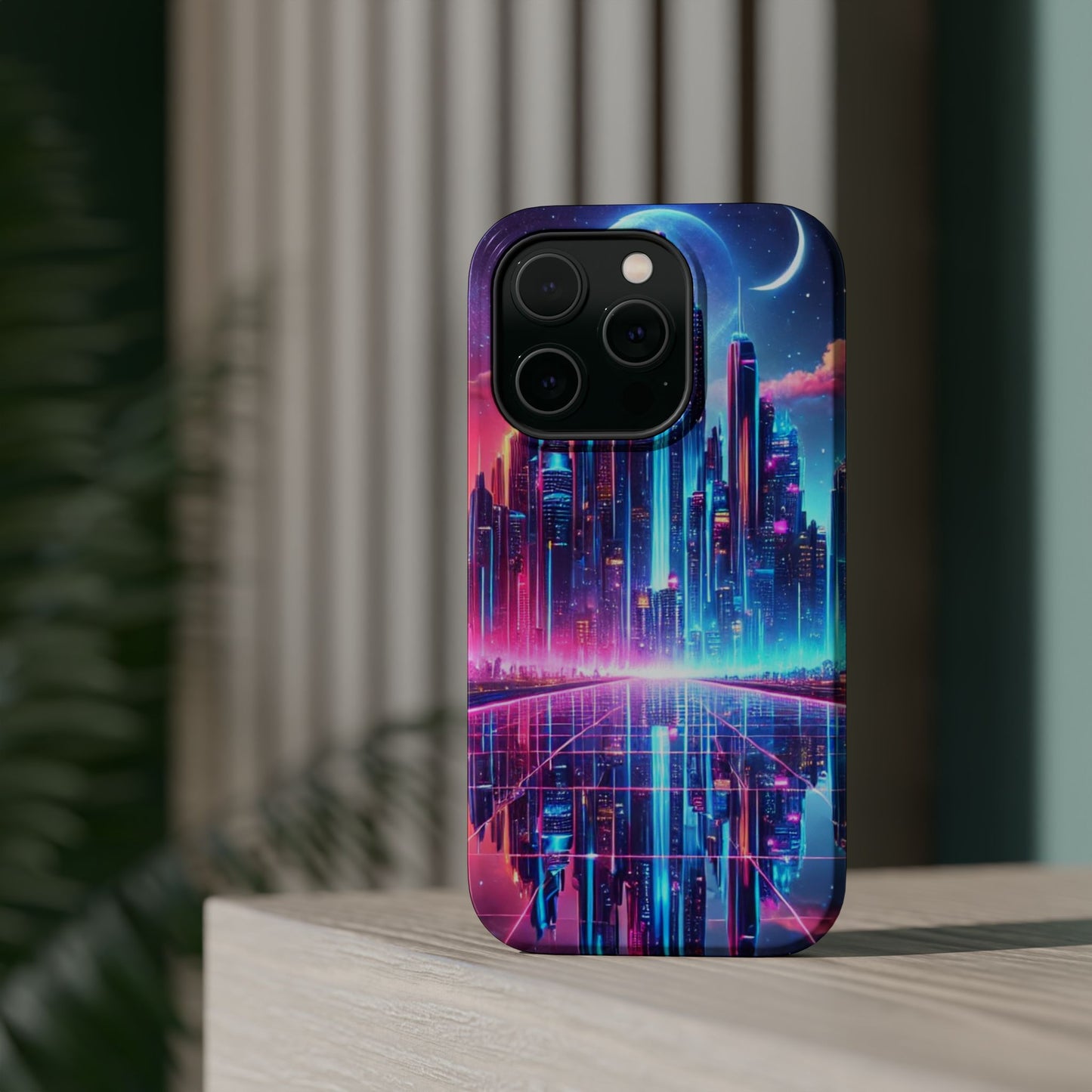 🔥 Neon Cyberpunk Phone Case 🌌 | MagSafe® Ready 📱 iPhone 16 to 13!