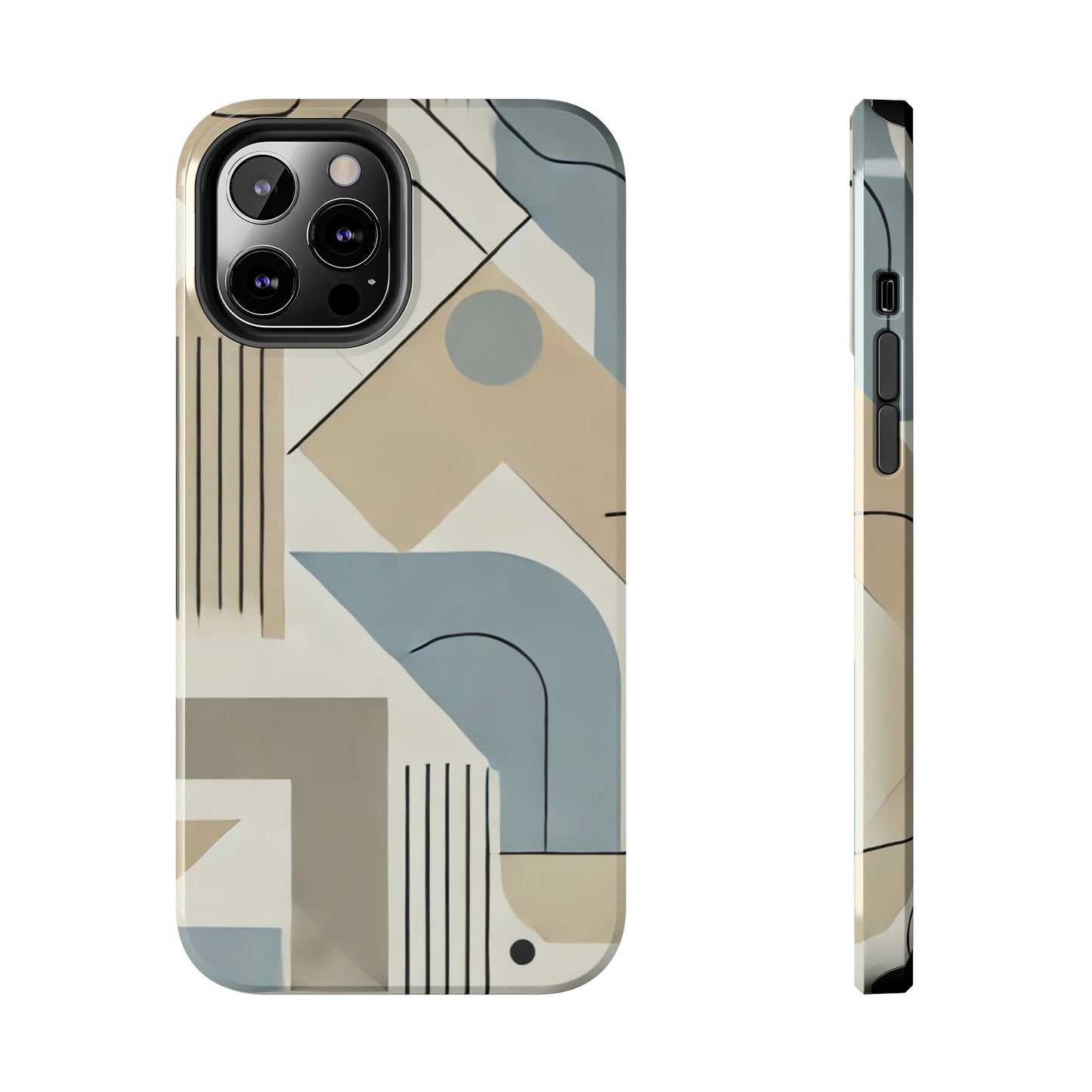 🎨 Modern Abstract Geometry Phone Case | Sleek & Durable iPhone Cover 📱