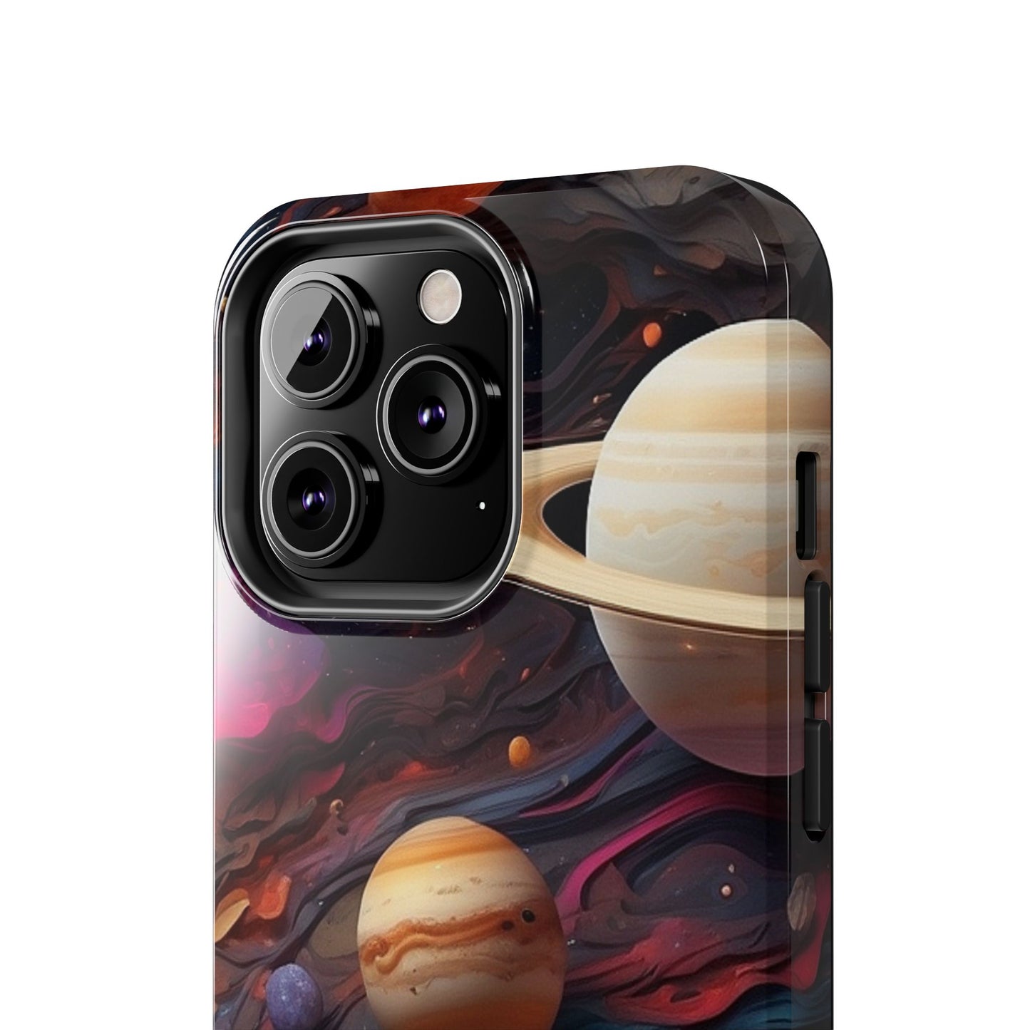 Galaxy Planet iPhone Case 🌌 | Cosmic Design, Shockproof Protection for iPhone 16 to 12 Pro Max