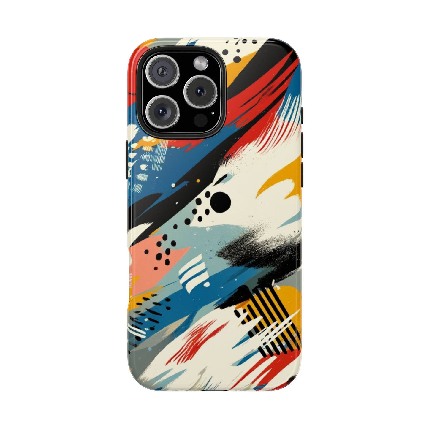 🎨 Vibrant Abstract Brushstroke Phone Case | Bold & Durable iPhone Cover 📱