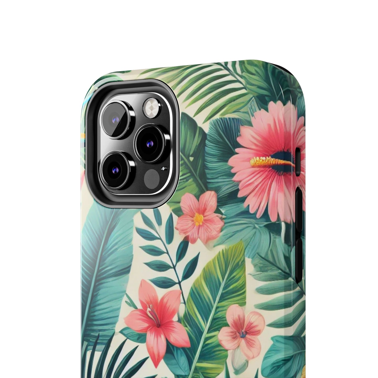 Tropical Paradise iPhone Case 🌺 | Vibrant Jungle Design, Shockproof Protection for iPhone 16 to 12 Pro Max