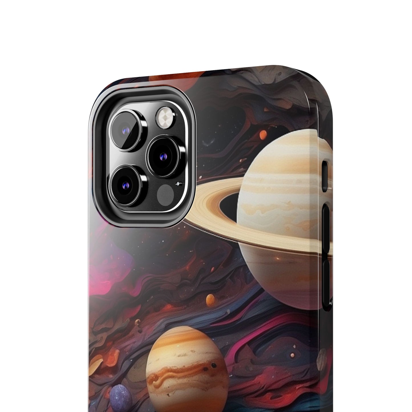 Galaxy Planet iPhone Case 🌌 | Cosmic Design, Shockproof Protection for iPhone 16 to 12 Pro Max