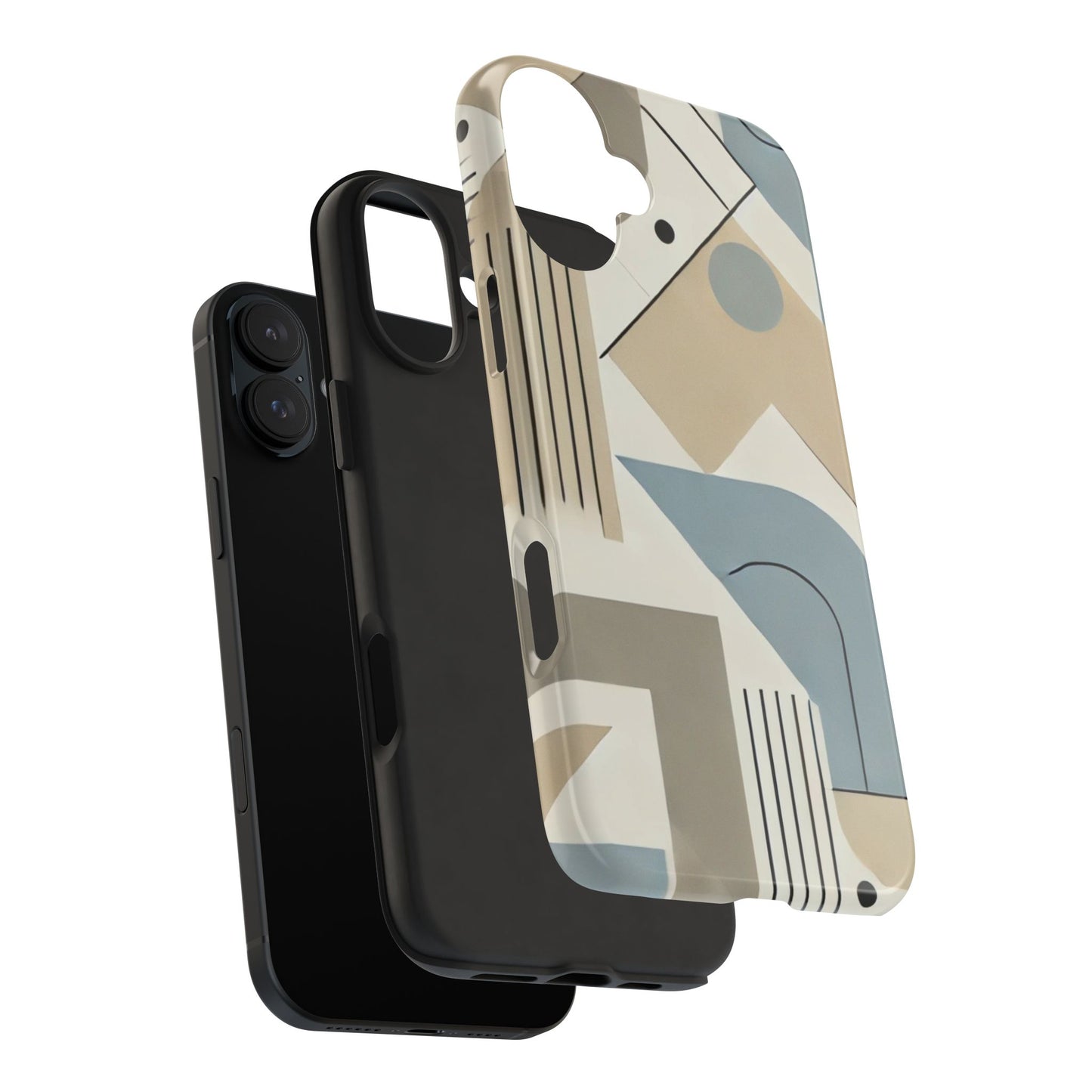 🎨 Modern Abstract Geometry Phone Case | Sleek & Durable iPhone Cover 📱