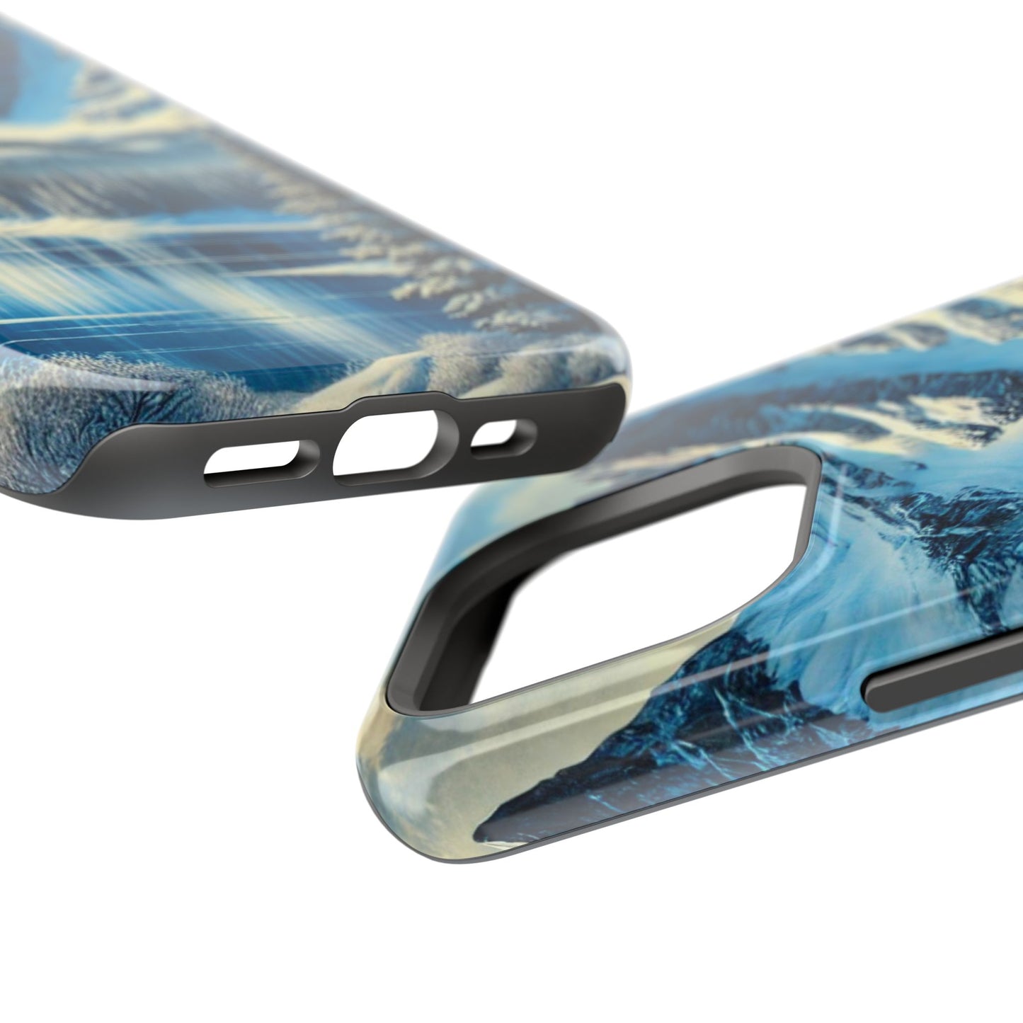 📱 Snowy Mountain Landscape Phone Case – MagSafe® Compatible 🌨️❄️