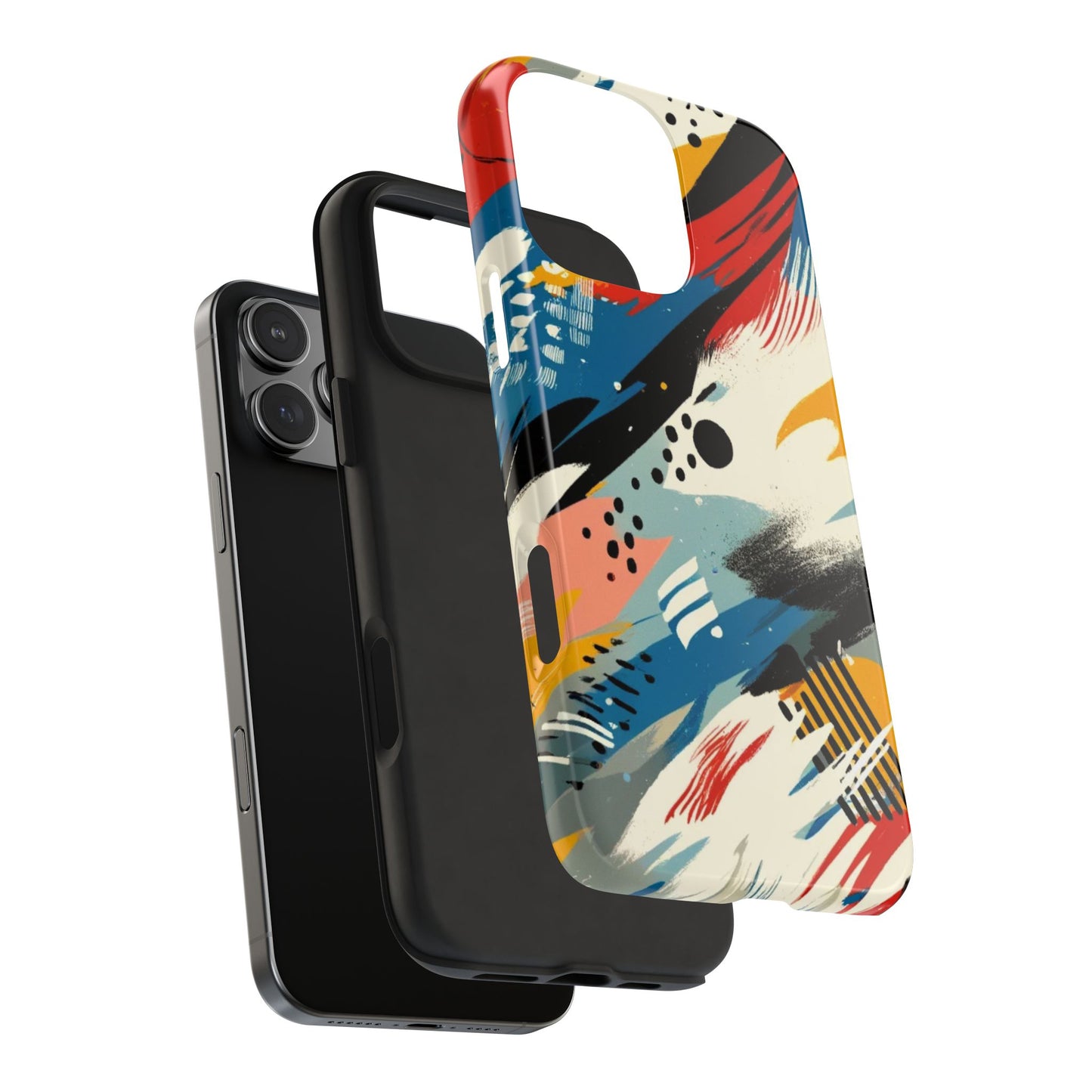 🎨 Vibrant Abstract Brushstroke Phone Case | Bold & Durable iPhone Cover 📱