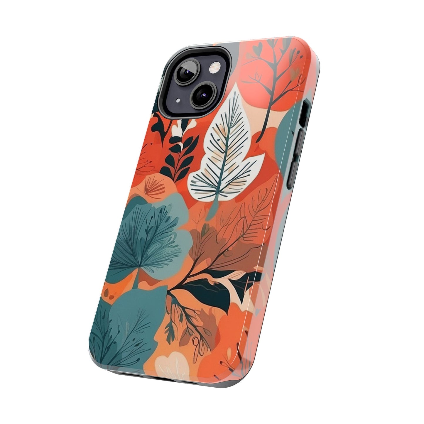 Autumn Leaf iPhone Case 🍁 | Warm Botanical Design, Shockproof Protection for iPhone 16 to 12 Pro Max 📱