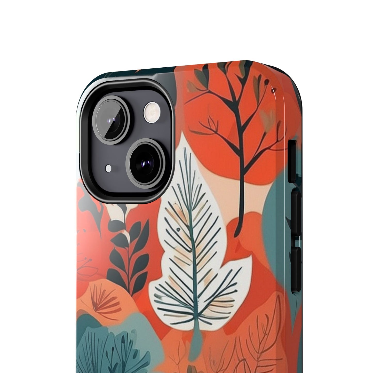 Autumn Leaf iPhone Case 🍁 | Warm Botanical Design, Shockproof Protection for iPhone 16 to 12 Pro Max 📱