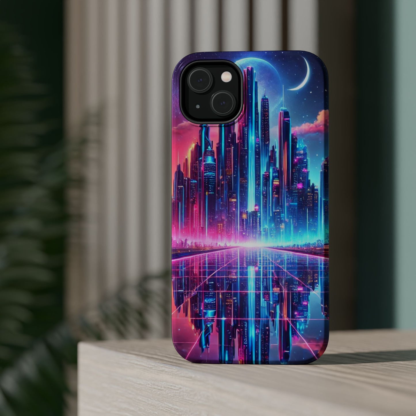 🔥 Neon Cyberpunk Phone Case 🌌 | MagSafe® Ready 📱 iPhone 16 to 13!