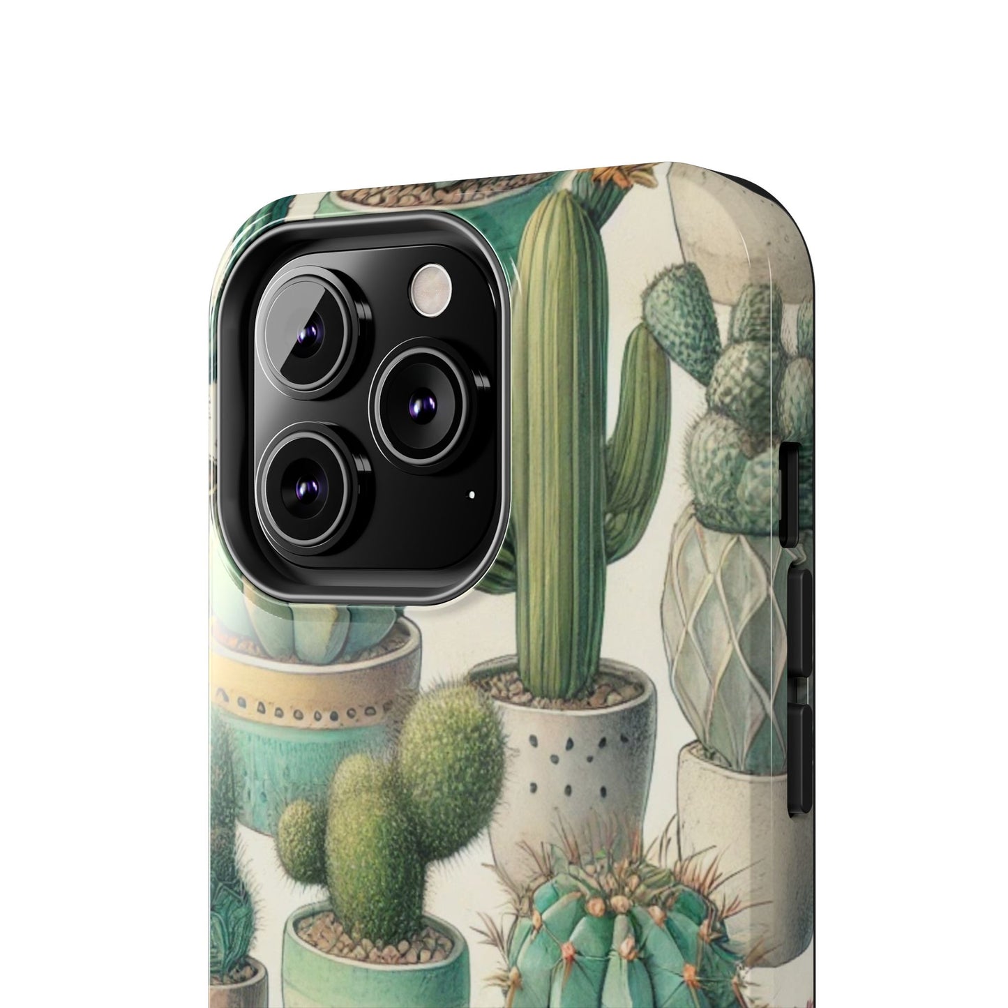 Cactus iPhone Case 🌵 Stylish Glossy Finish, Shockproof Protection for iPhone 16 to 12 Pro Max 📱