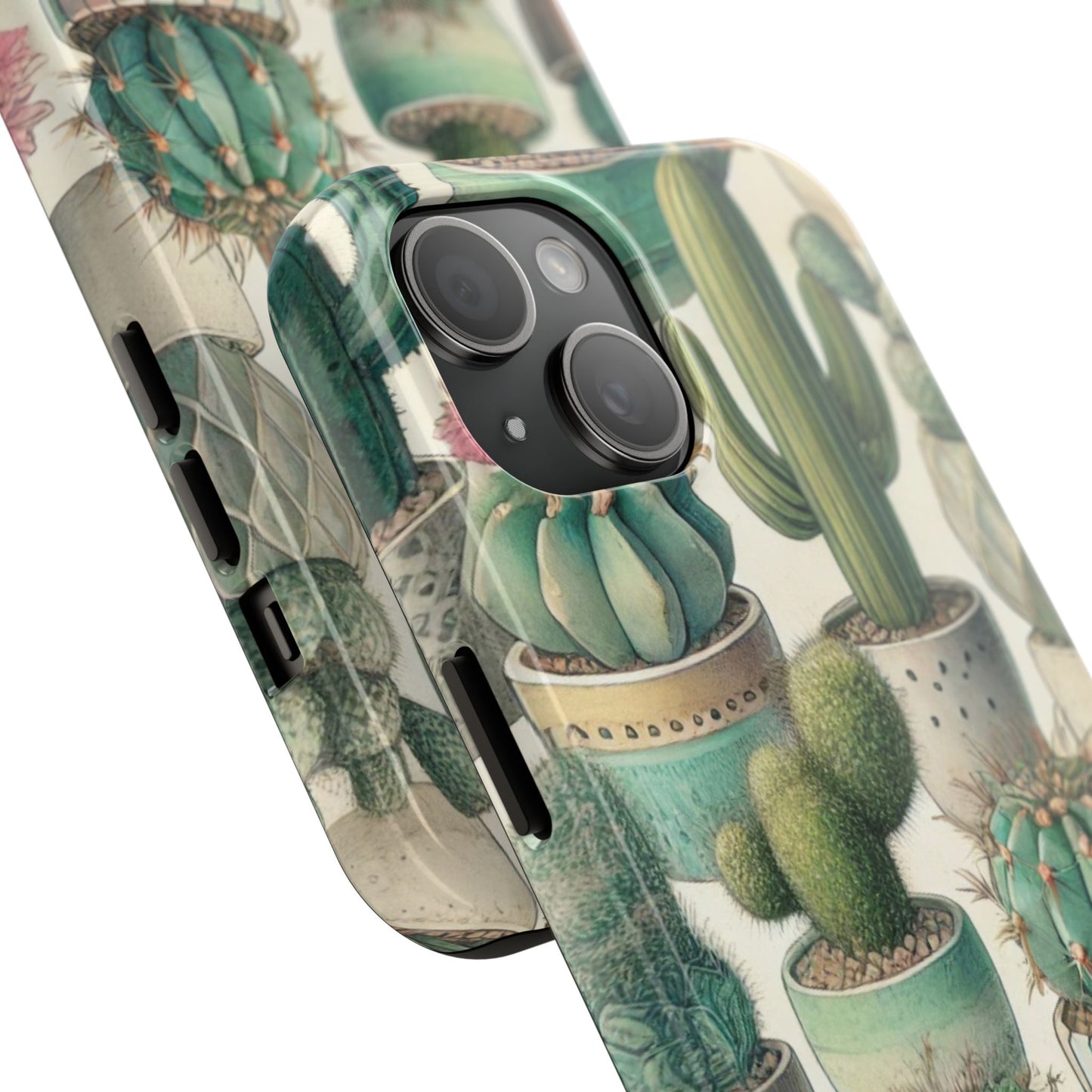 Cactus iPhone Case 🌵 Stylish Glossy Finish, Shockproof Protection for iPhone 16 to 12 Pro Max 📱