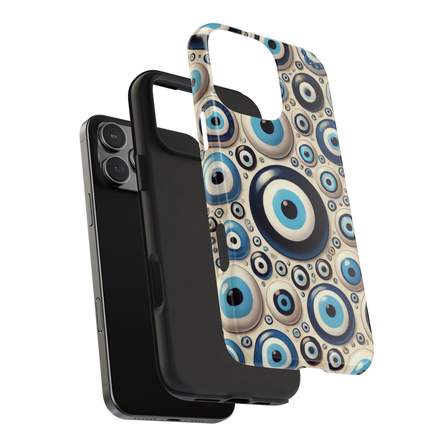 Evil Eye iPhone Case 🧿 | Protective and Stylish Design, Shockproof for iPhone 16 to 12 Pro Max 📱