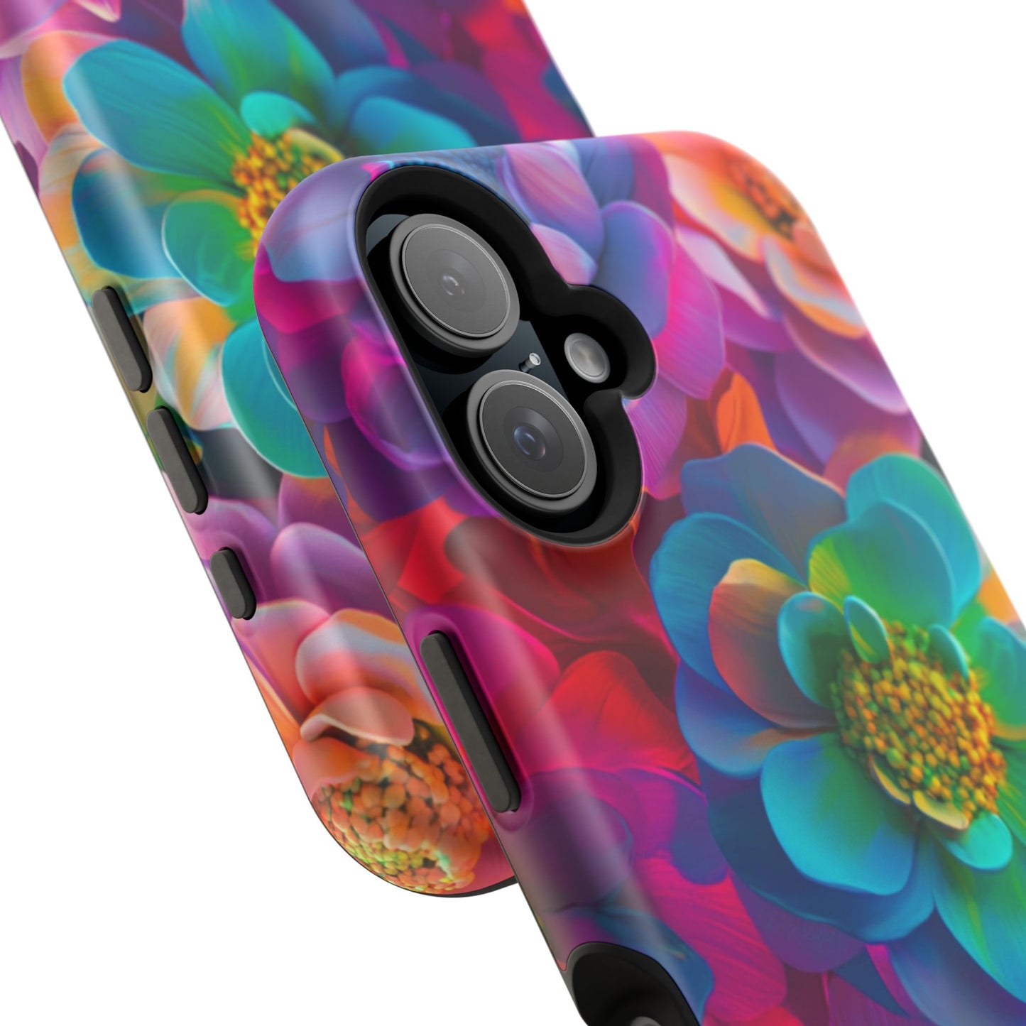 🌺 Vibrant Bloom Phone Case with 3D Neon Florals 🌺