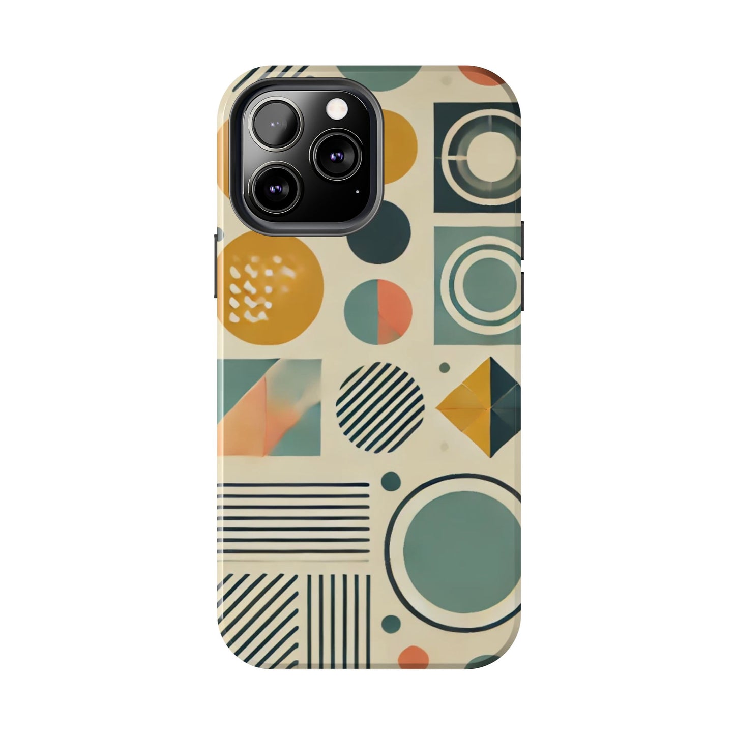 🔵 Geometric Pattern Phone Case | Stylish & Durable iPhone Cover 📱