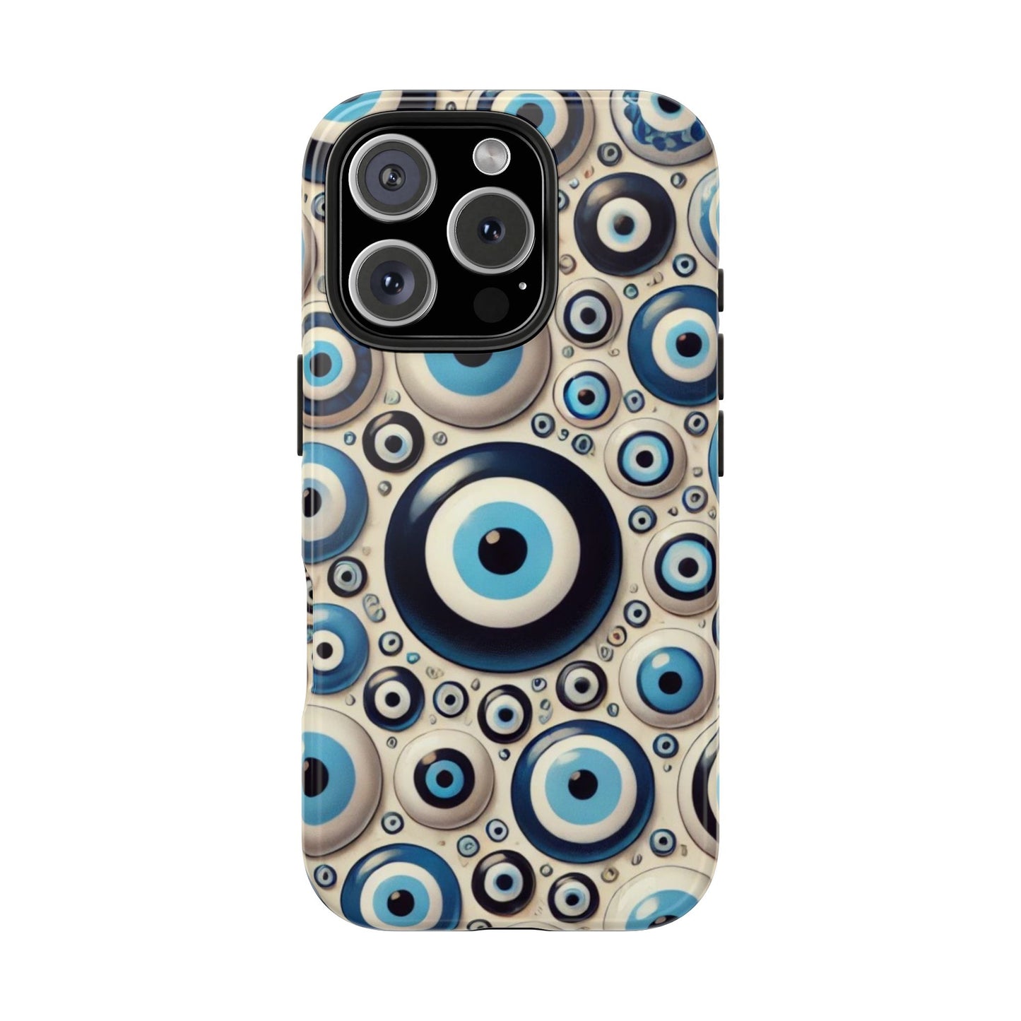 Evil Eye iPhone Case 🧿 | Protective and Stylish Design, Shockproof for iPhone 16 to 12 Pro Max 📱