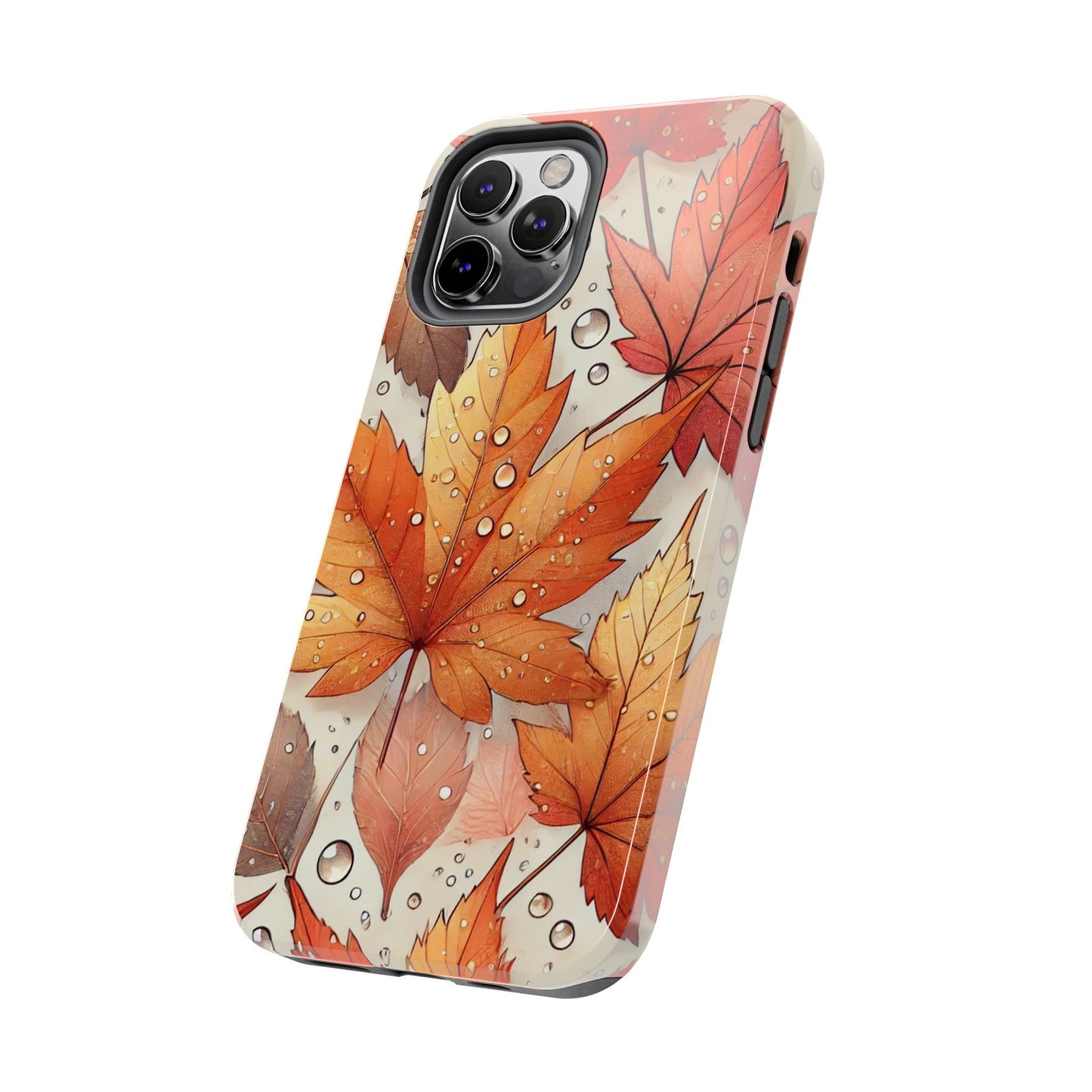 Autumn Leaves iPhone Case 🍁 | Fall-Inspired Design, Shockproof Protection for iPhone 16 to 12 Pro Max 📱