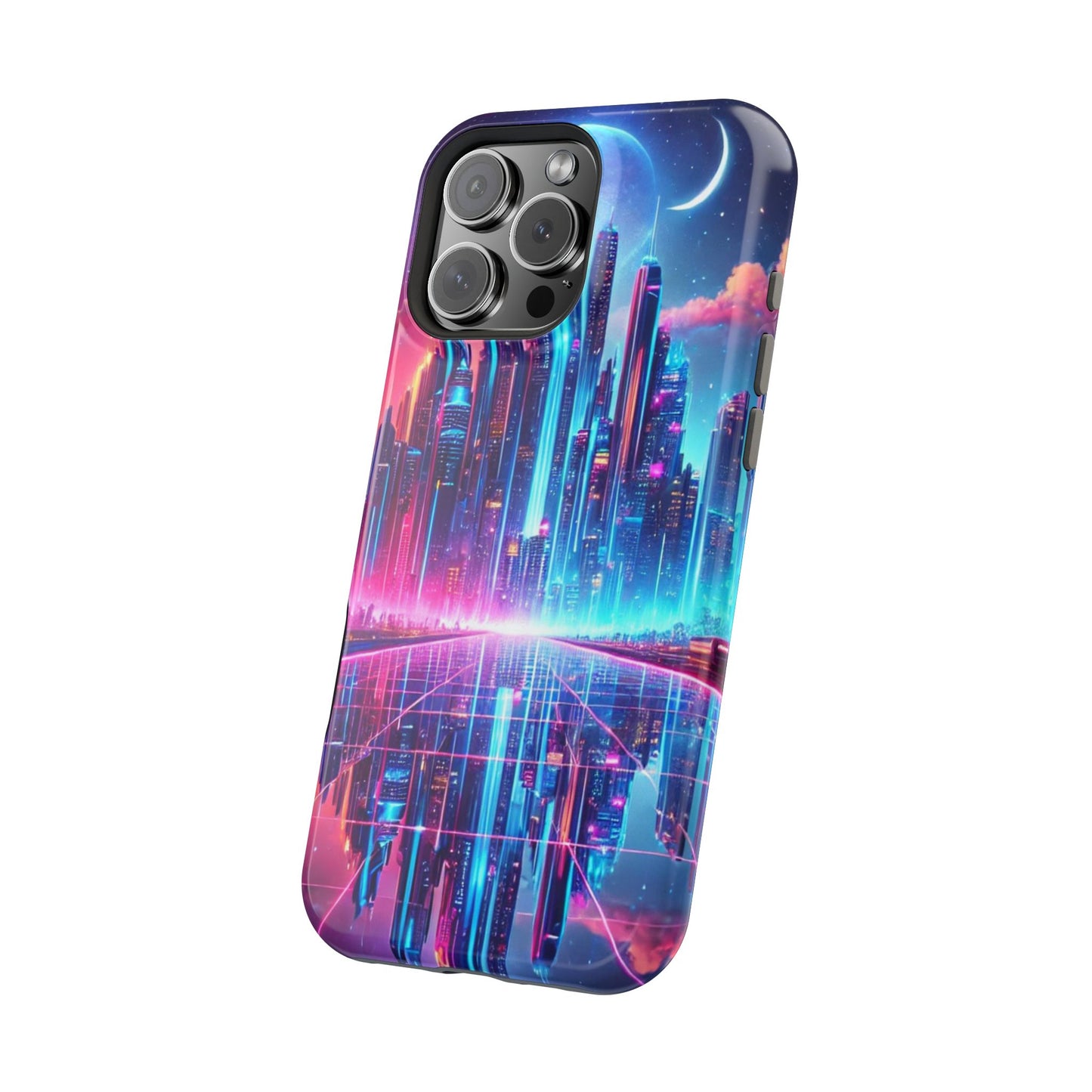 🔥 Neon Cyberpunk Phone Case 🌌 | MagSafe® Ready 📱 iPhone 16 to 13!