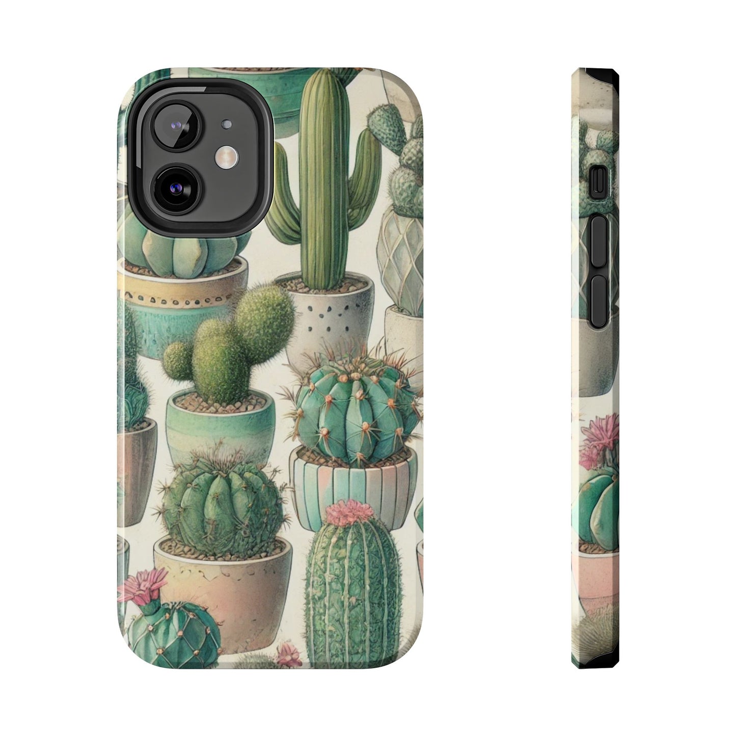 Cactus iPhone Case 🌵 Stylish Glossy Finish, Shockproof Protection for iPhone 16 to 12 Pro Max 📱