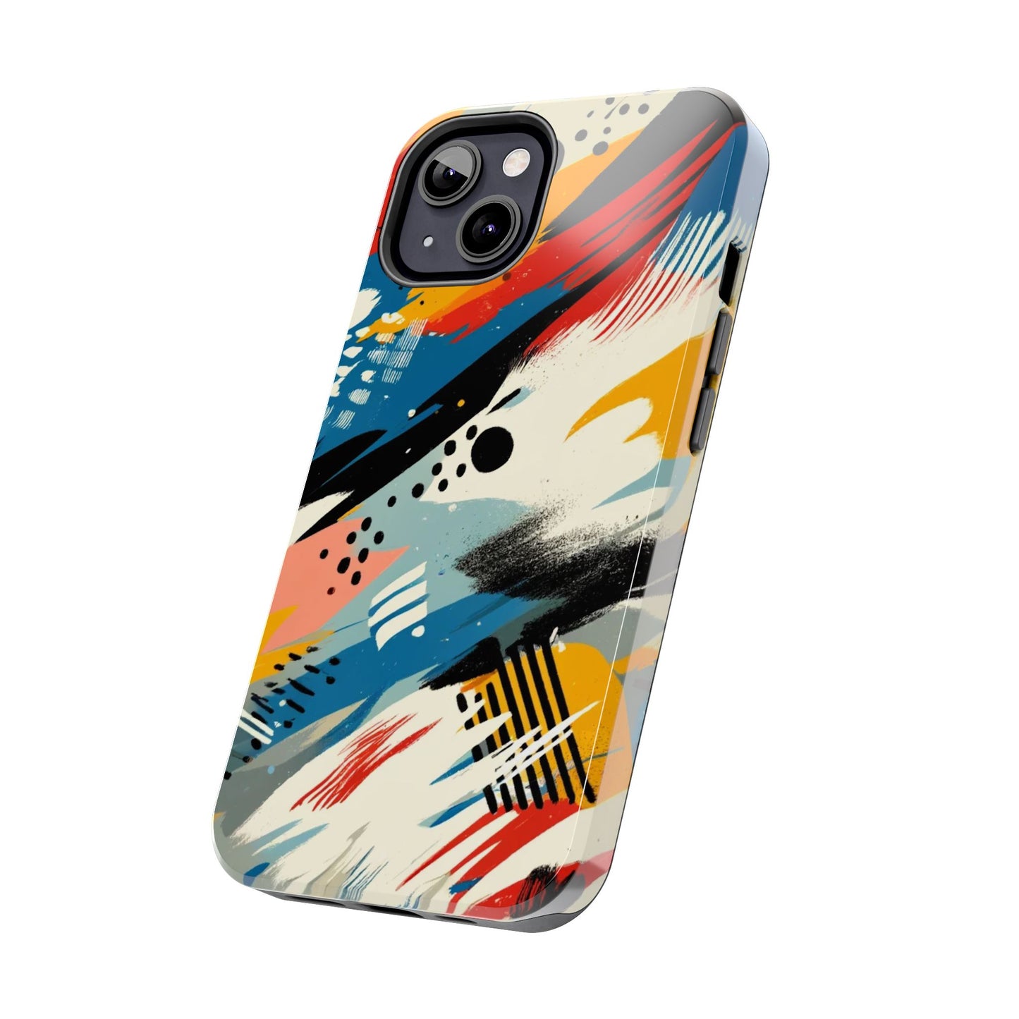 🎨 Vibrant Abstract Brushstroke Phone Case | Bold & Durable iPhone Cover 📱