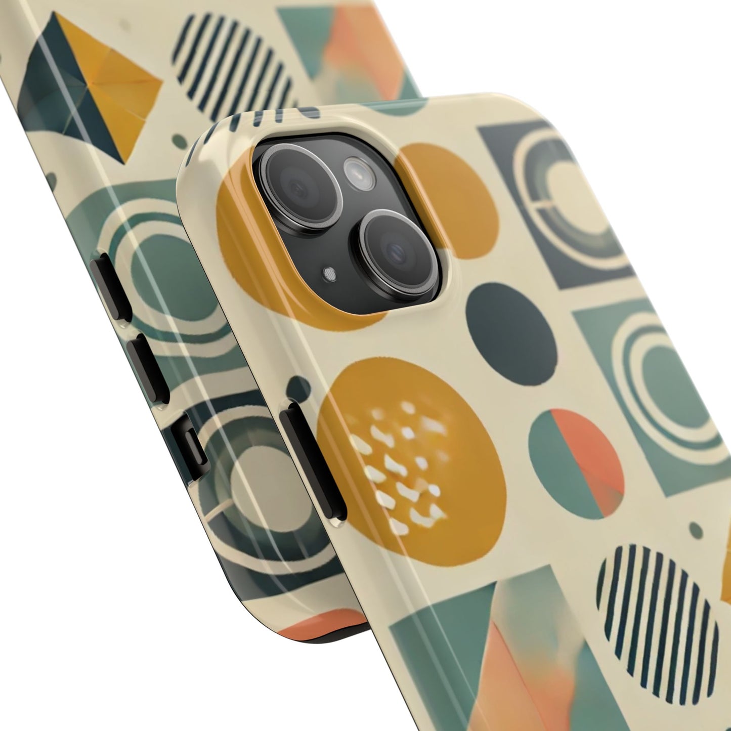 🔵 Geometric Pattern Phone Case | Stylish & Durable iPhone Cover 📱