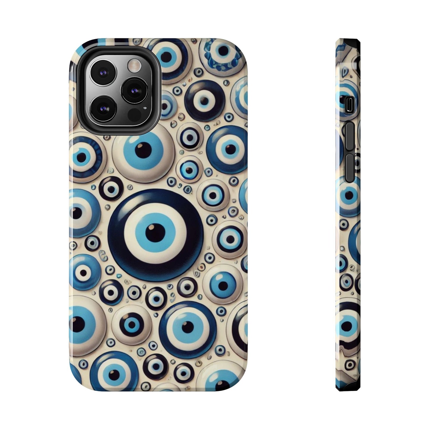 Evil Eye iPhone Case 🧿 | Protective and Stylish Design, Shockproof for iPhone 16 to 12 Pro Max 📱