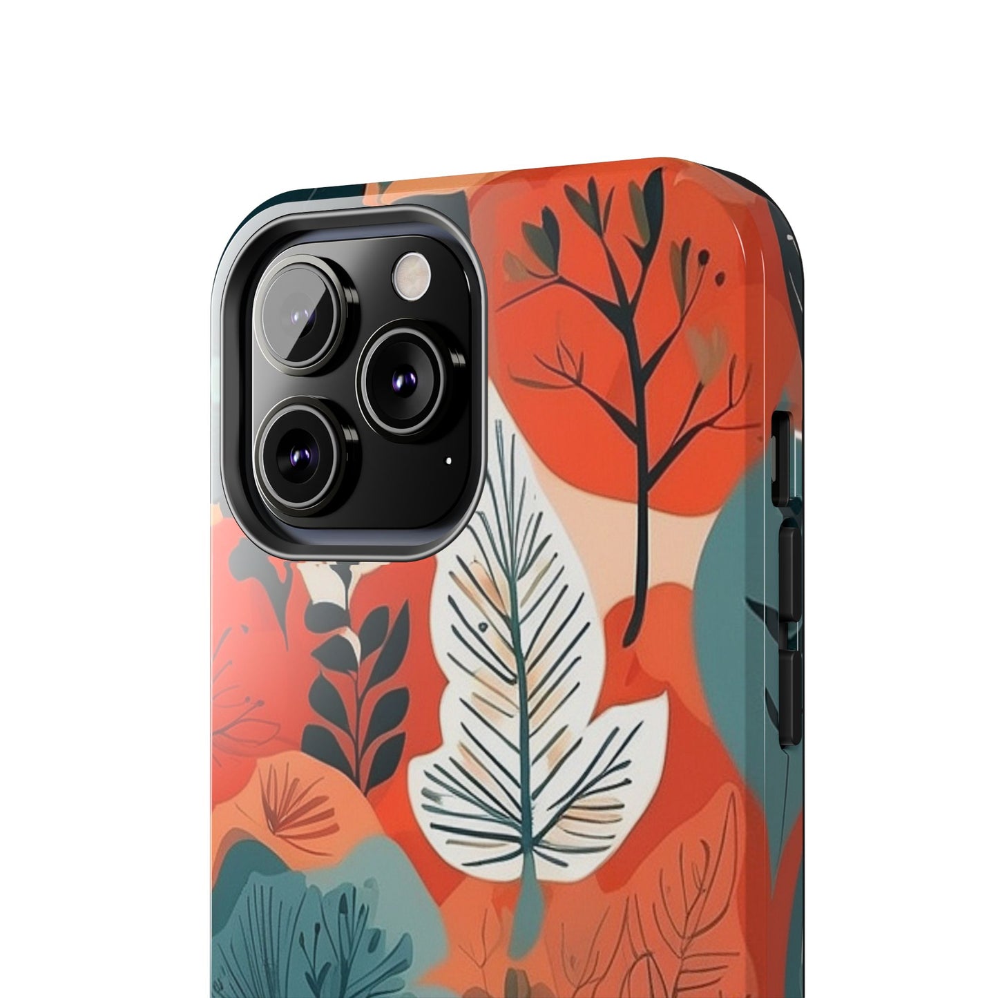 Autumn Leaf iPhone Case 🍁 | Warm Botanical Design, Shockproof Protection for iPhone 16 to 12 Pro Max 📱