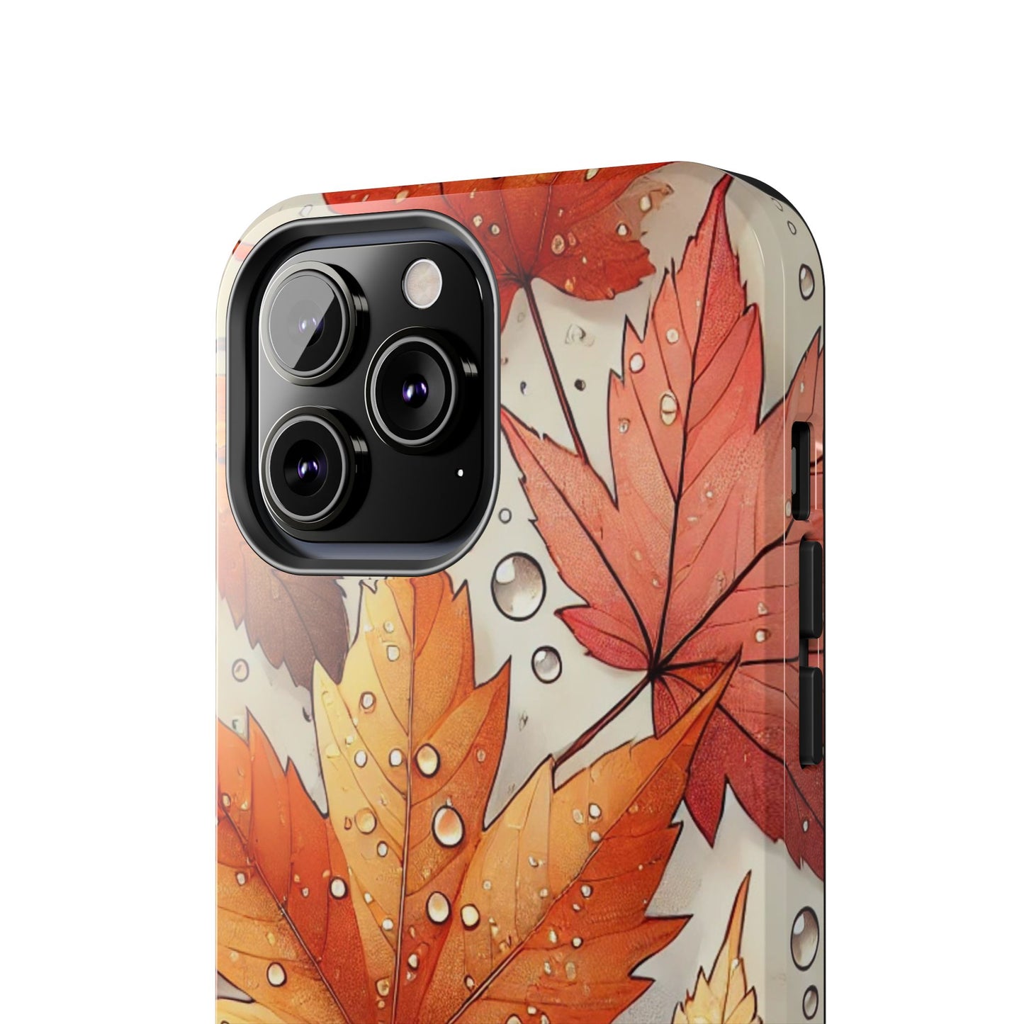 Autumn Leaves iPhone Case 🍁 | Fall-Inspired Design, Shockproof Protection for iPhone 16 to 12 Pro Max 📱