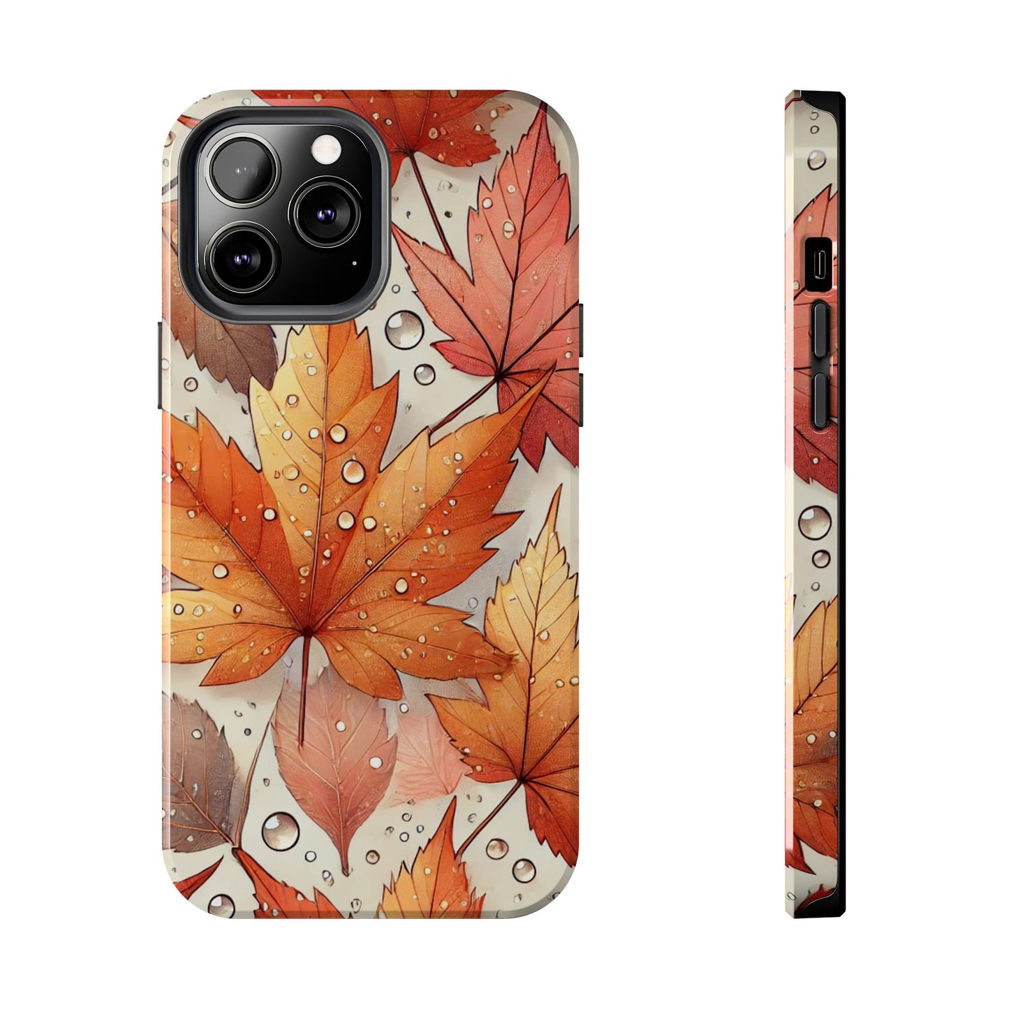 Autumn Leaves iPhone Case 🍁 | Fall-Inspired Design, Shockproof Protection for iPhone 16 to 12 Pro Max 📱