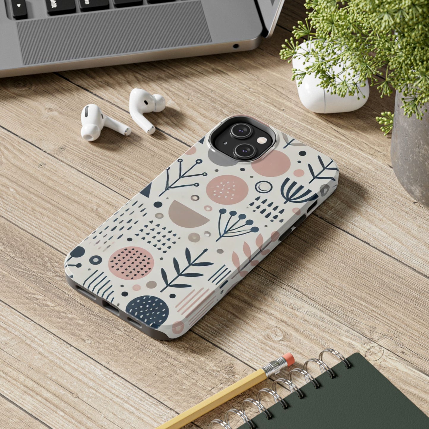 🎨 Minimal Geometric Pattern Phone Case | Stylish & Durable iPhone Cover 📱