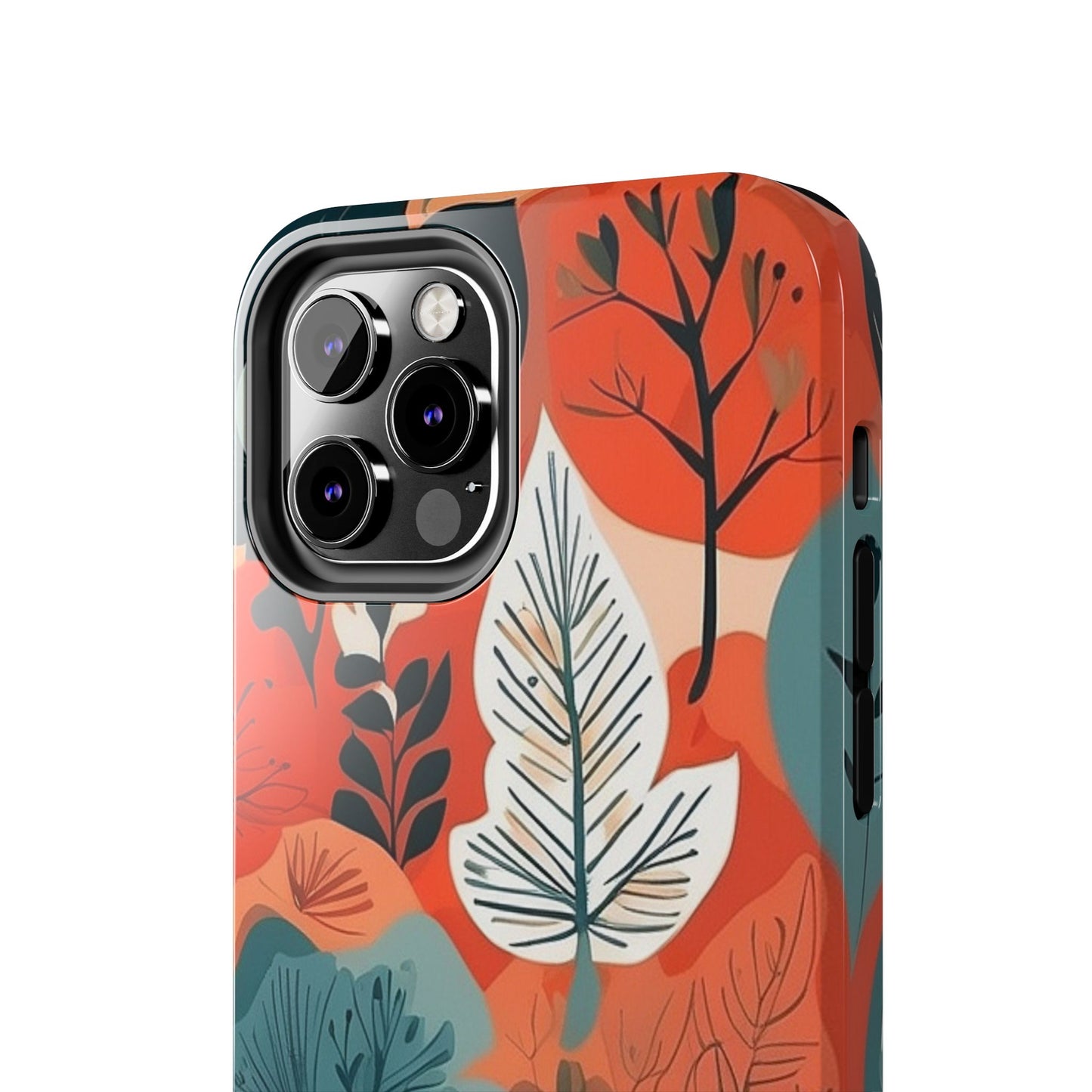 Autumn Leaf iPhone Case 🍁 | Warm Botanical Design, Shockproof Protection for iPhone 16 to 12 Pro Max 📱