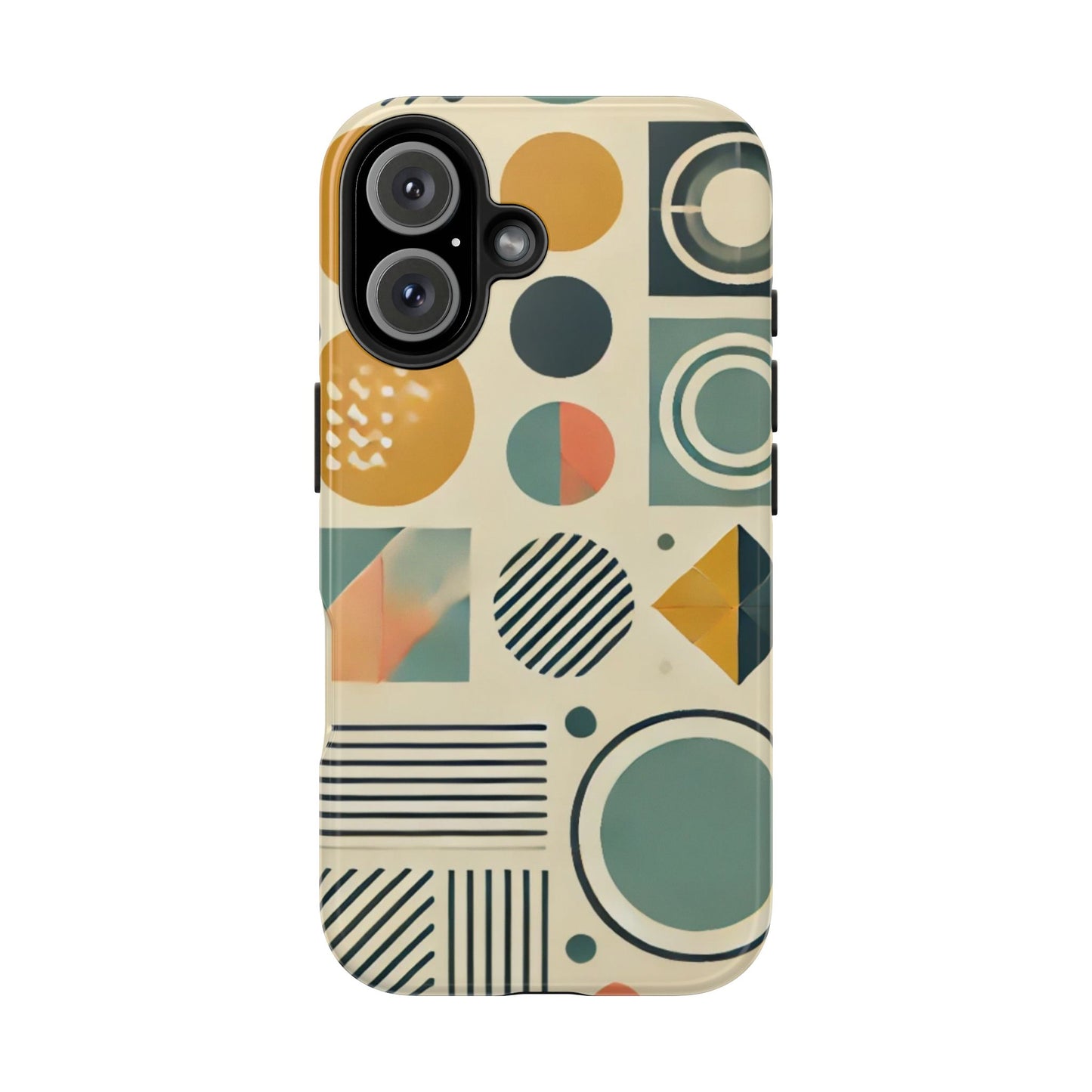 🔵 Geometric Pattern Phone Case | Stylish & Durable iPhone Cover 📱