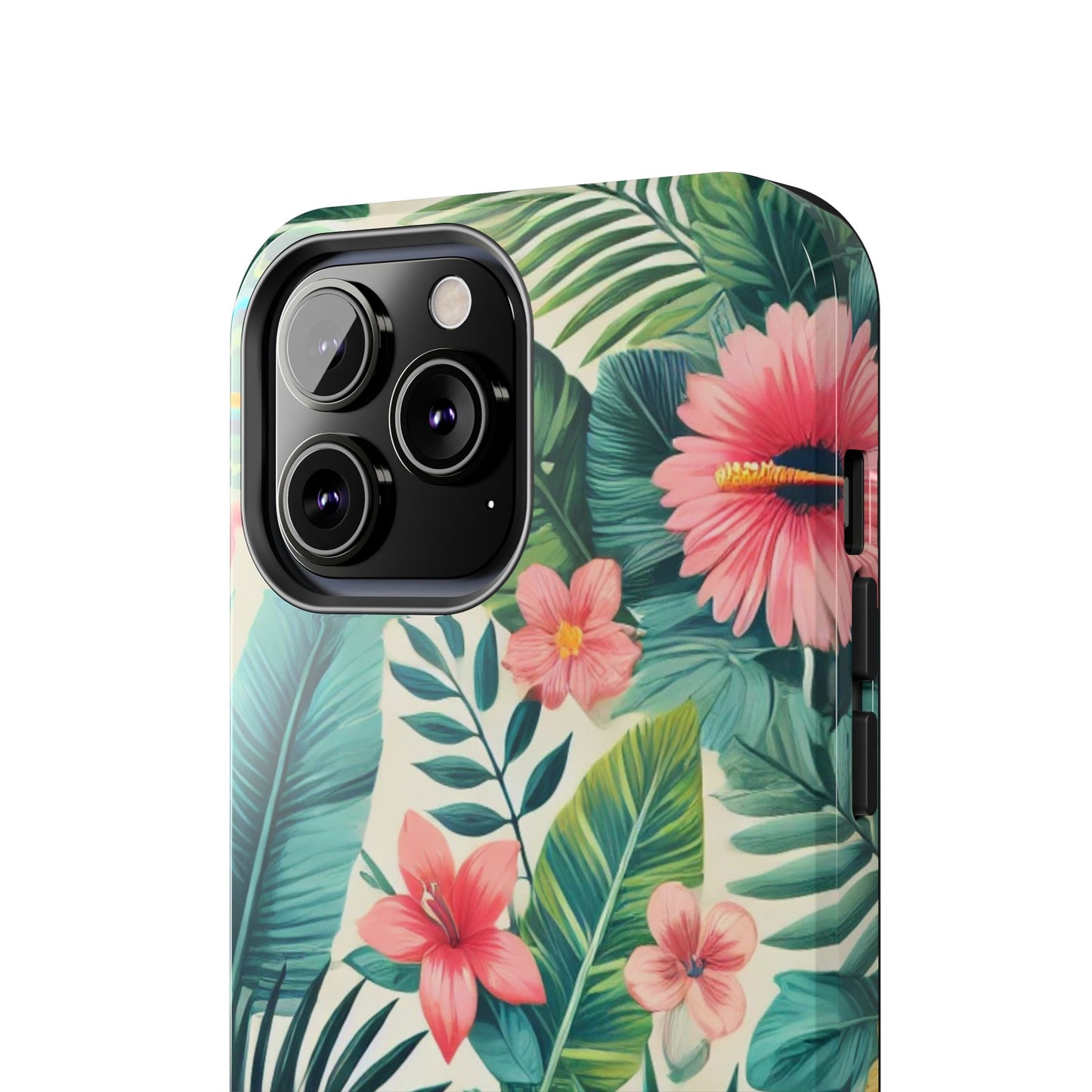 Tropical Paradise iPhone Case 🌺 | Vibrant Jungle Design, Shockproof Protection for iPhone 16 to 12 Pro Max