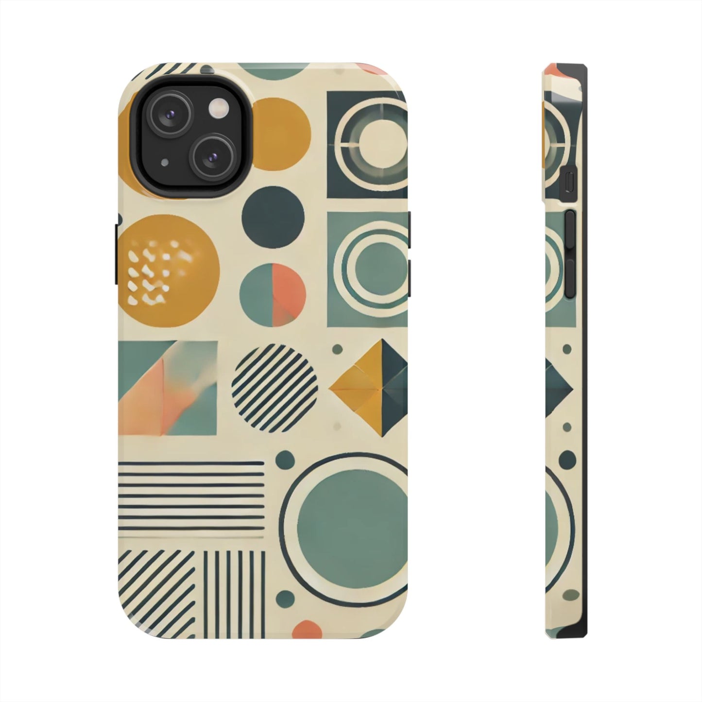 🔵 Geometric Pattern Phone Case | Stylish & Durable iPhone Cover 📱