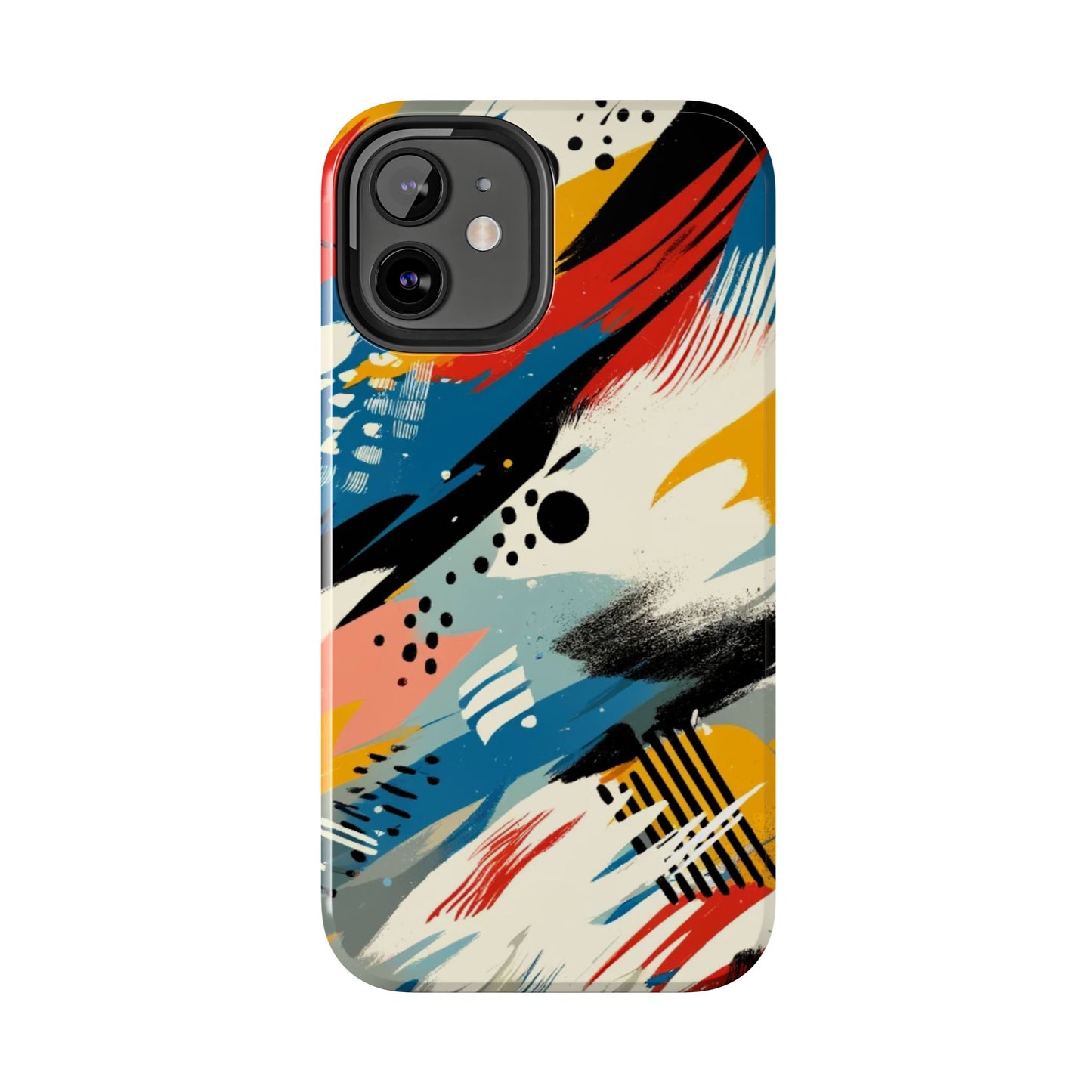 🎨 Vibrant Abstract Brushstroke Phone Case | Bold & Durable iPhone Cover 📱