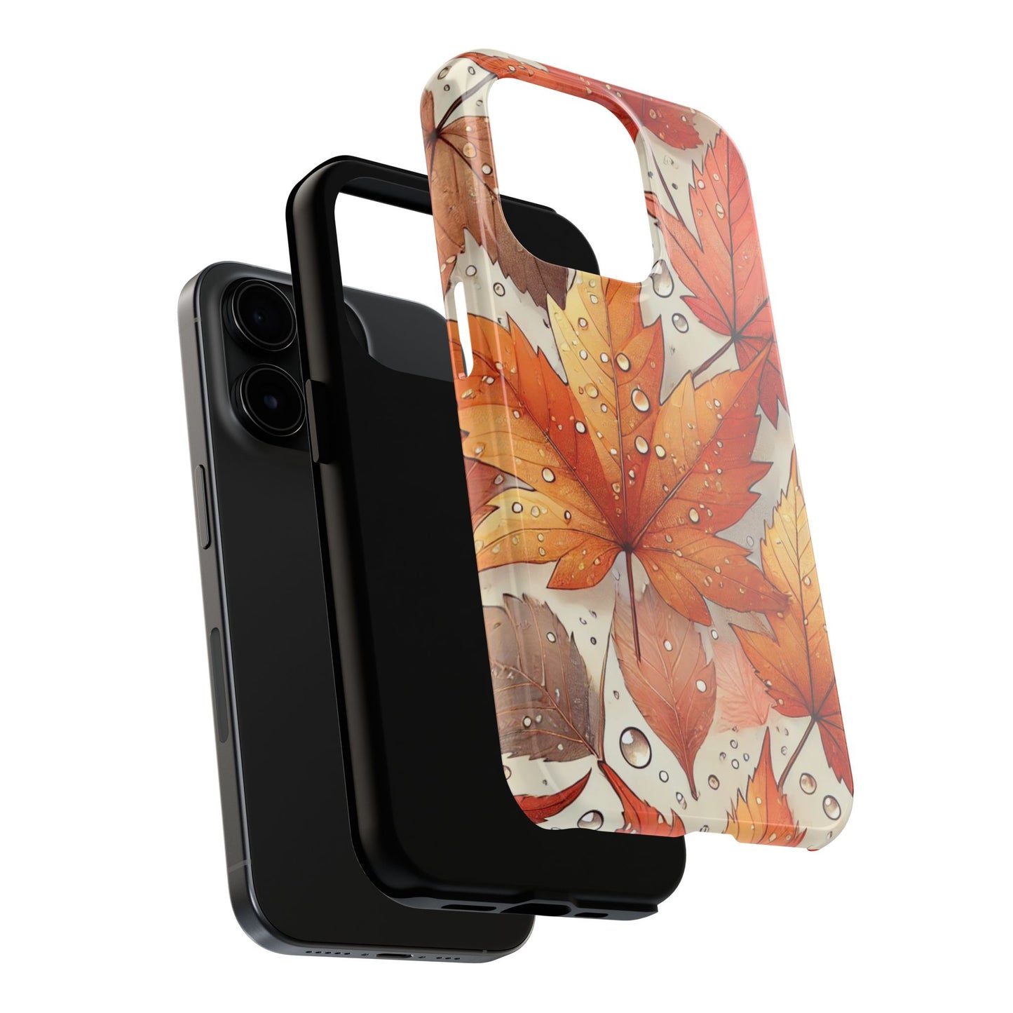 Autumn Leaves iPhone Case 🍁 | Fall-Inspired Design, Shockproof Protection for iPhone 16 to 12 Pro Max 📱