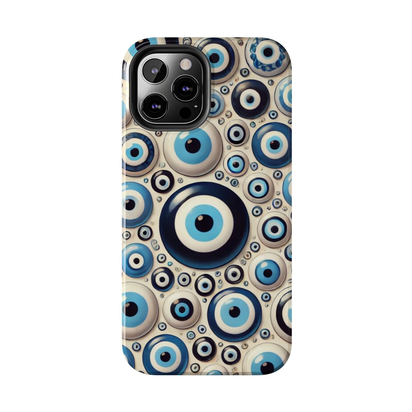 Evil Eye iPhone Case 🧿 | Protective and Stylish Design, Shockproof for iPhone 16 to 12 Pro Max 📱